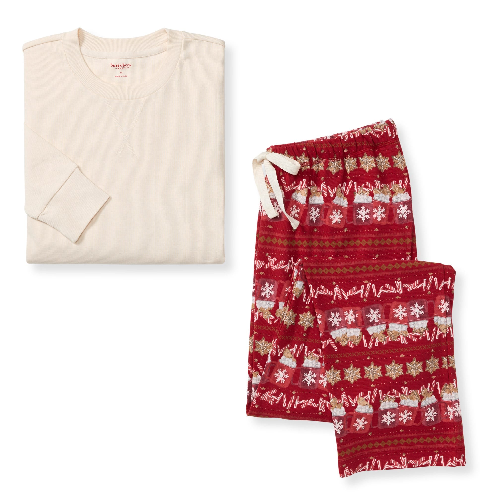 Hot Cocoa Fair Isle Matching Men's Pajamas – Burt's Bees Baby