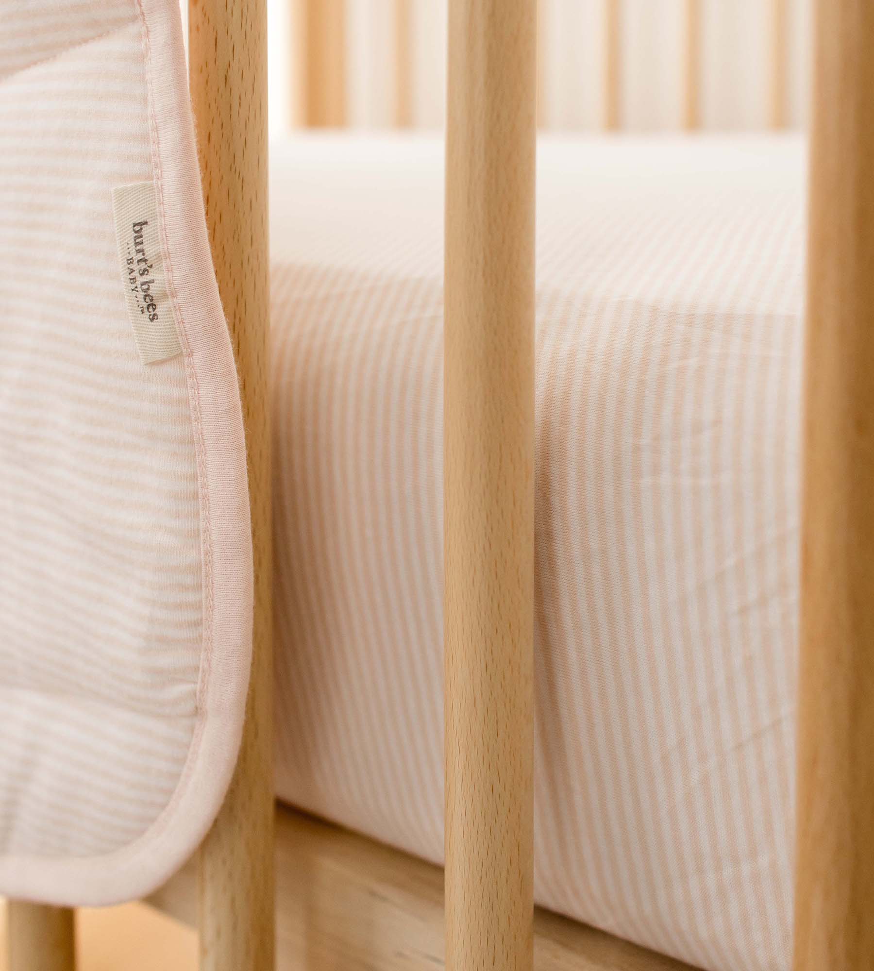 Swaying Branches Organic Cotton Reversible Baby Blanket - Ranunculus