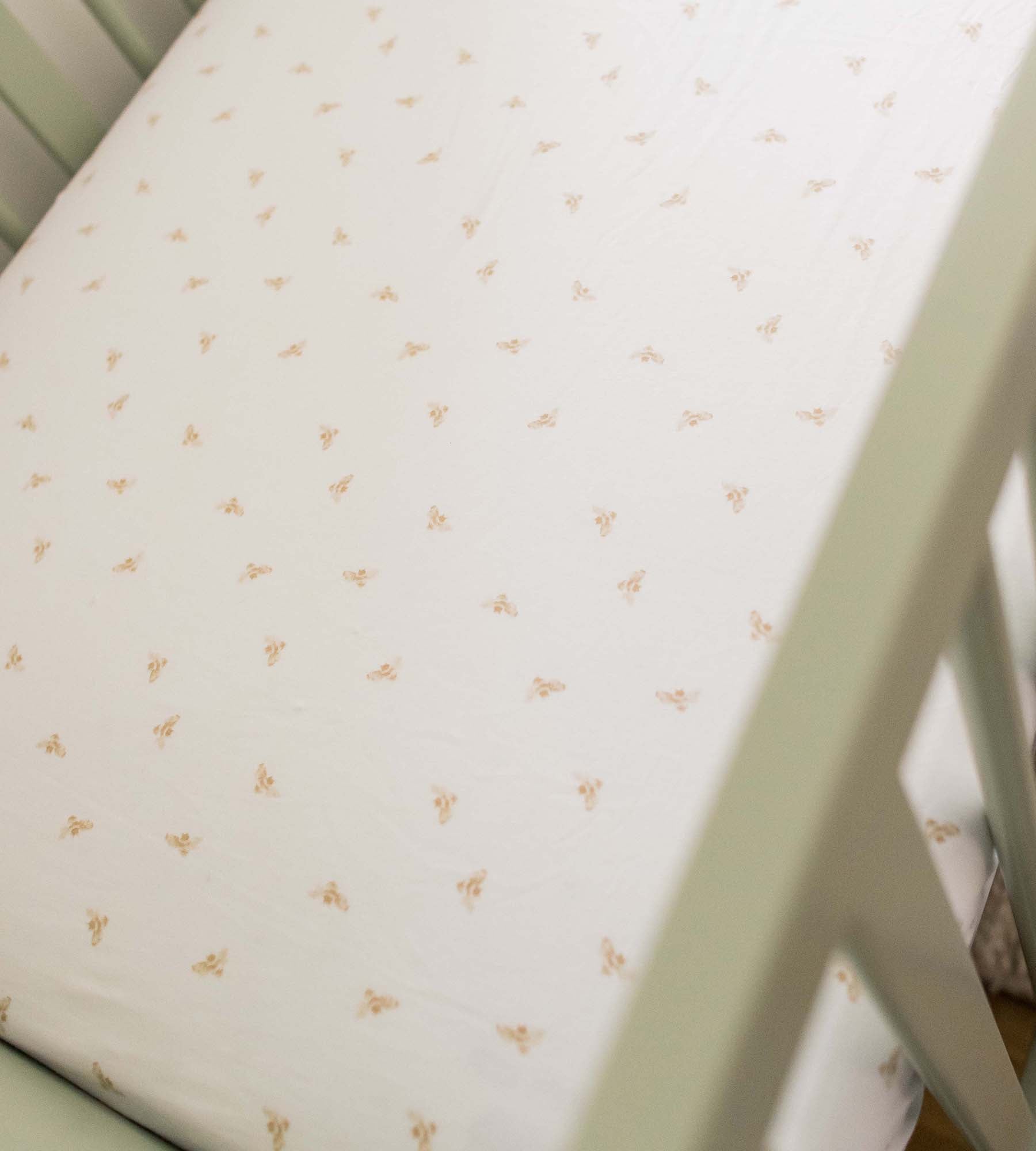 Golden Bee Organic Cotton BEESNUG® Fitted Crib Sheet - Hummus