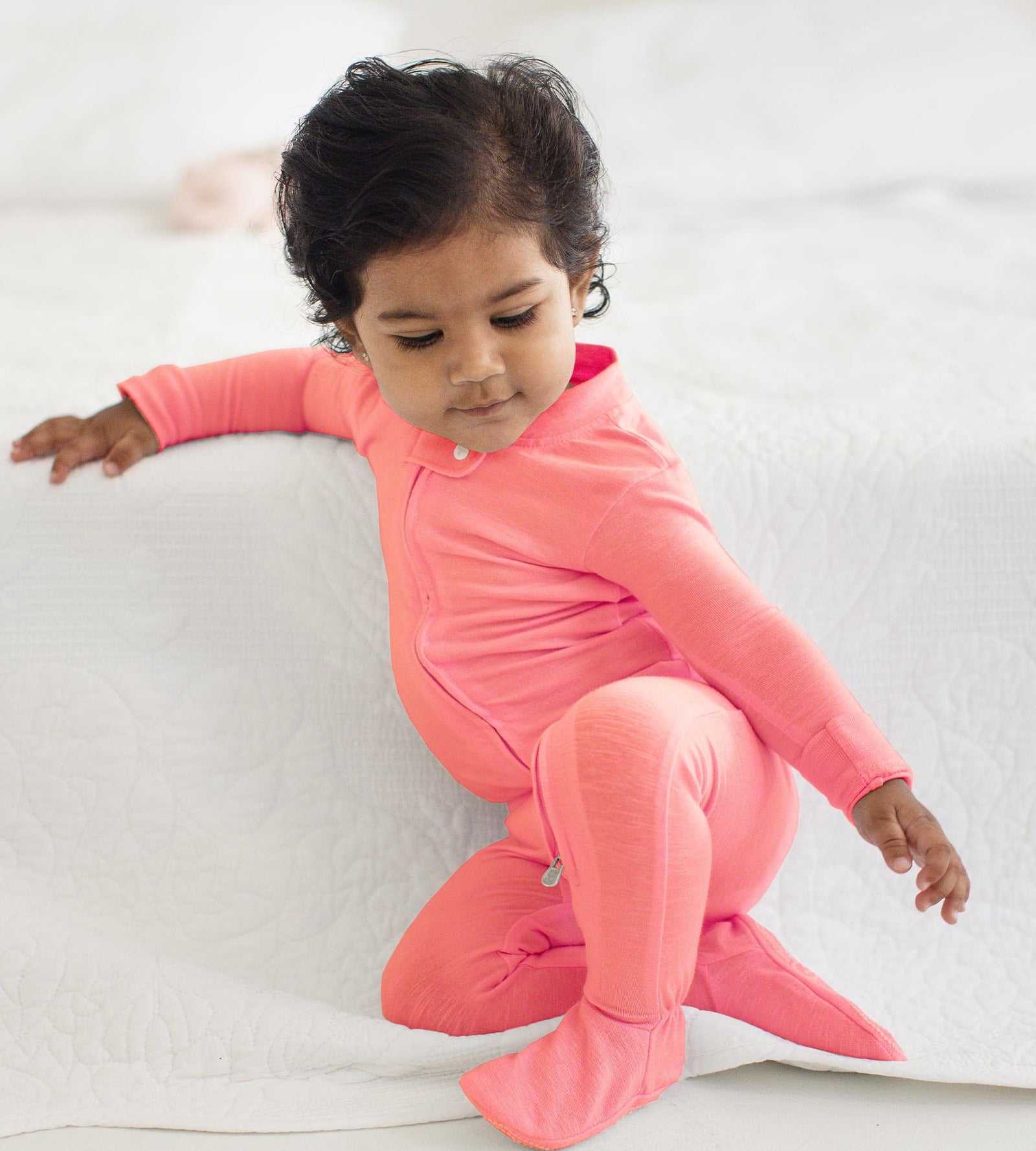 Honeysoft Baby Pajamas - Pink Coral Product Image 1
