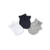Organic Cotton Baby Mittens 3 Pack - Midnight
