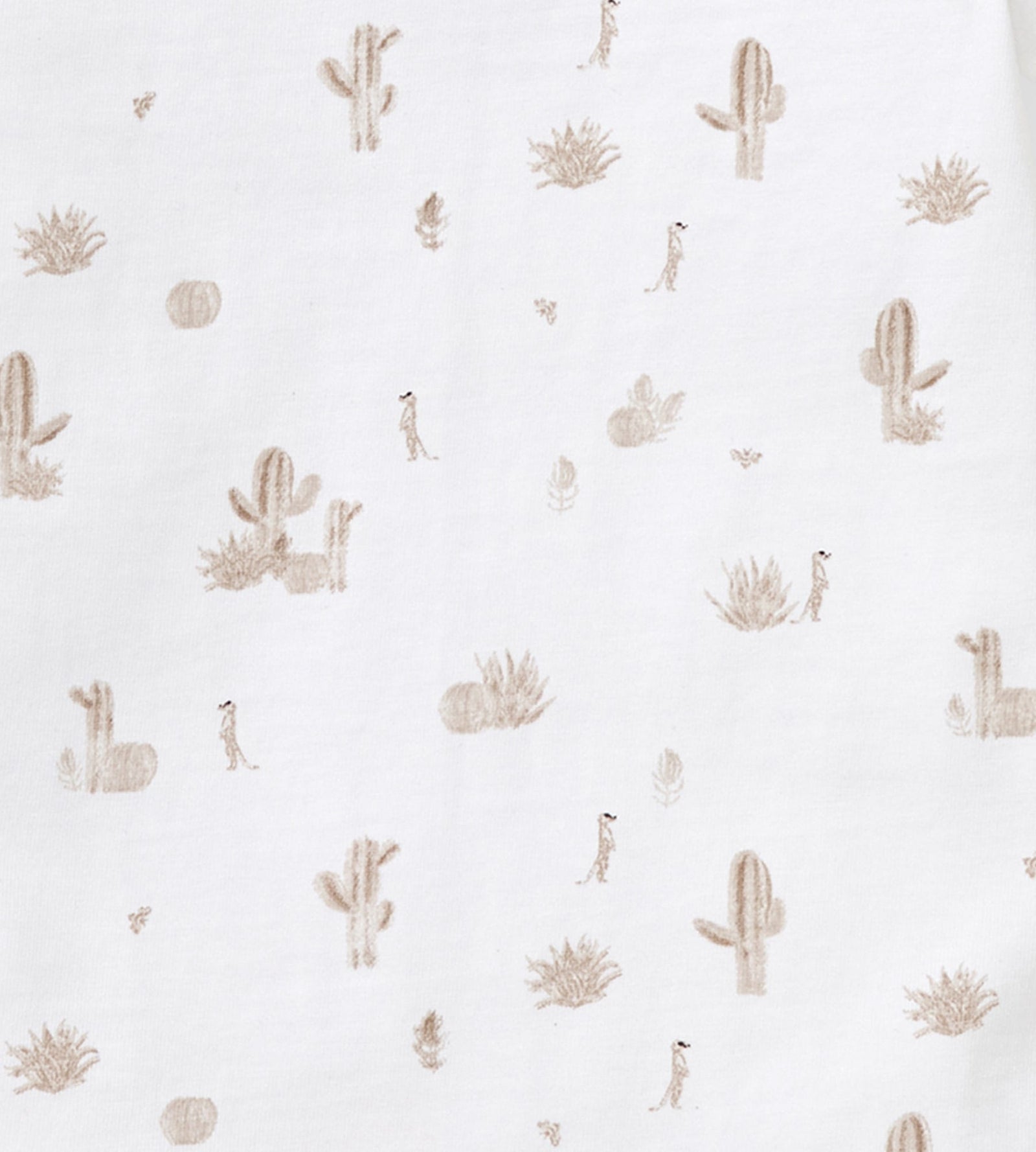 Desert Life Organic Cotton Baby Romper Swatch