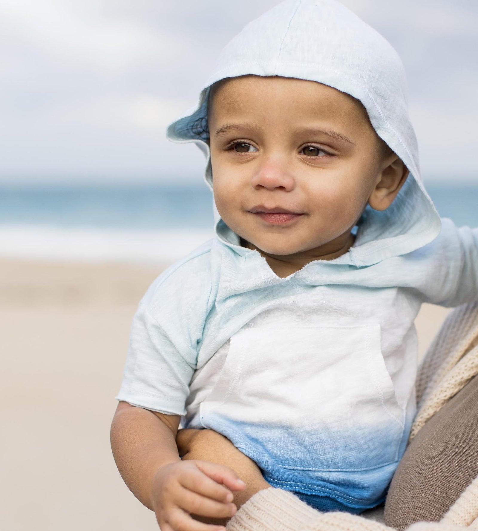 Double Dip Dye Boy Hooded Top & Shorts Set Product Image 1