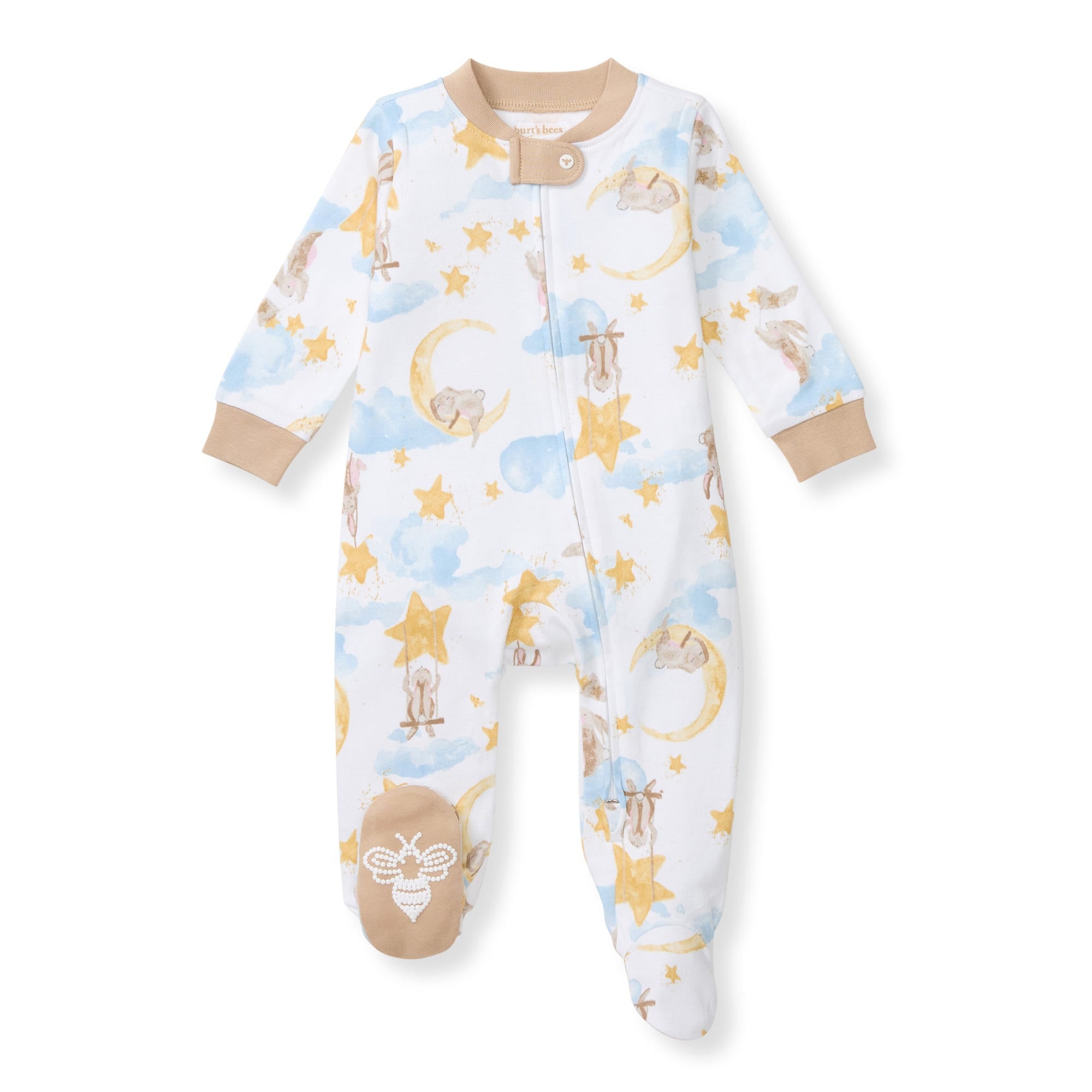 141.sweet rabbit♡ ベビーブルー Stardust Bunnies Sleep & Play - Cloud – Burt's Bees Baby