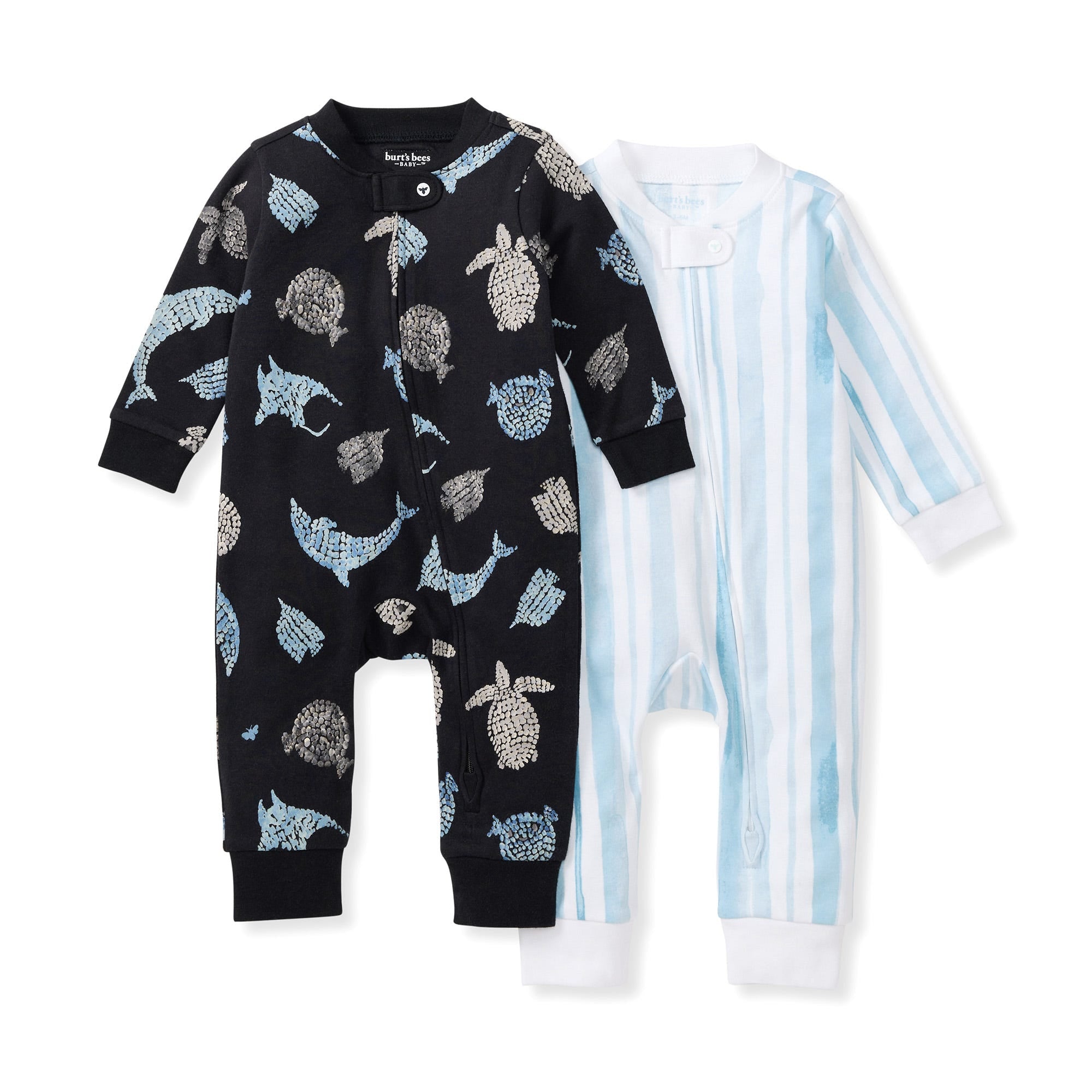 Mosaic Sea Animals Organic Cotton Sleep & Play 2 Pack