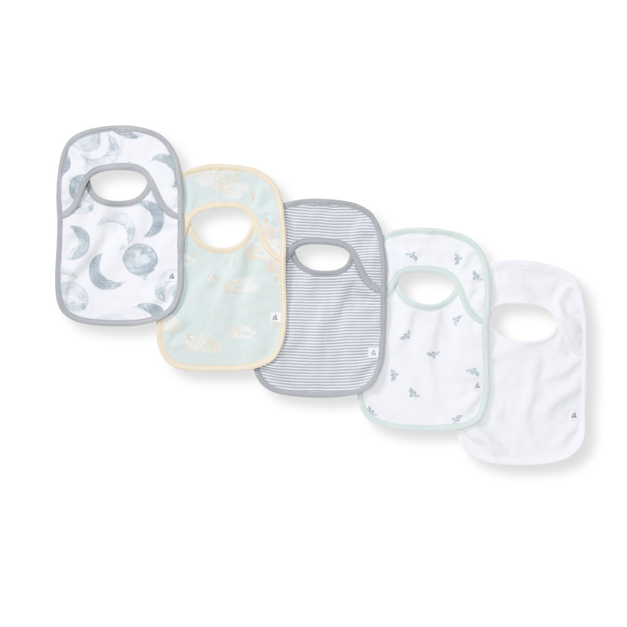 Hello Moon Organic Cotton Baby Bibs Pack – Burt's Bees Baby