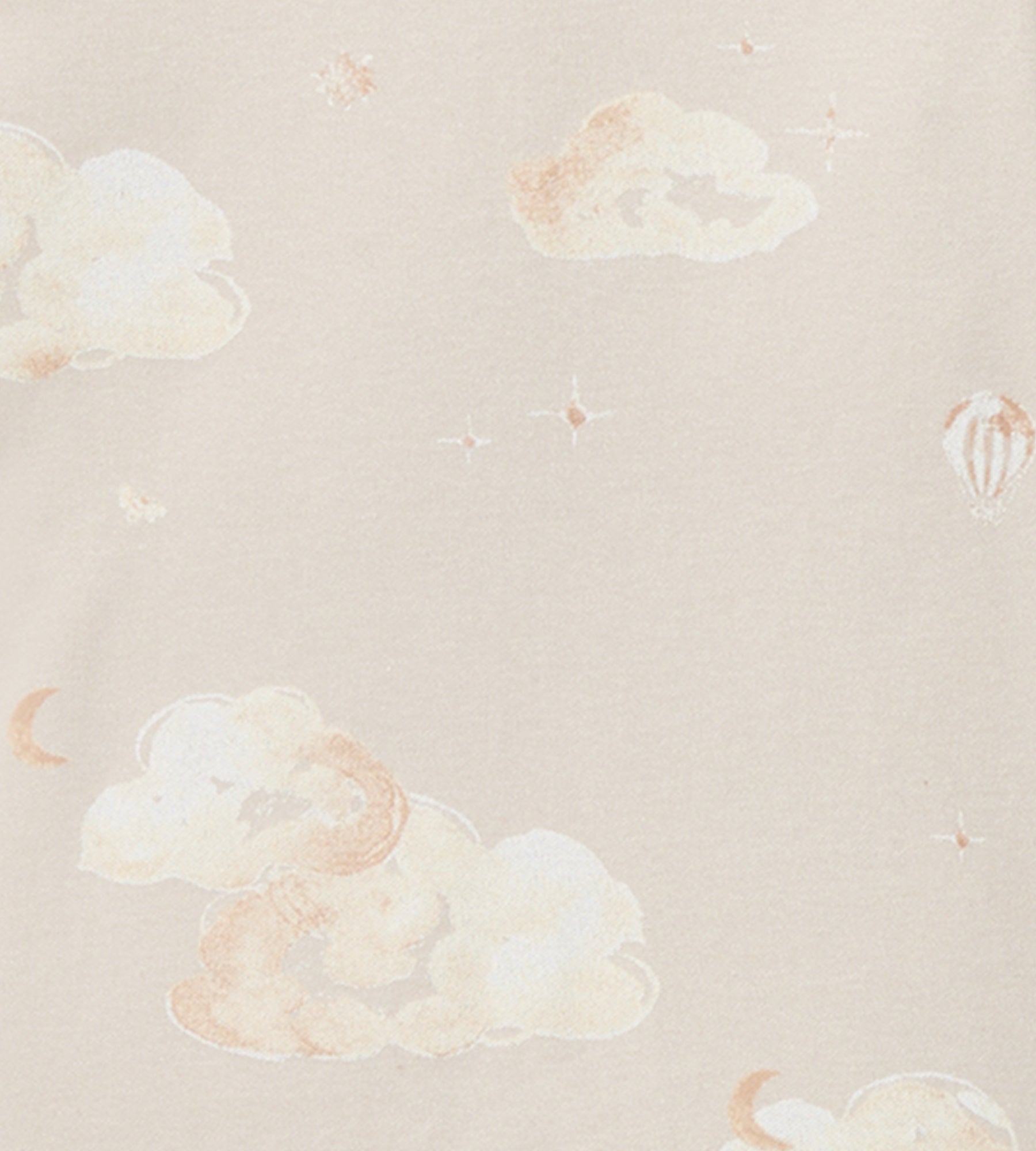 Good Night Sky Organic Cotton Crib Sheets Set of 2 - Limestone