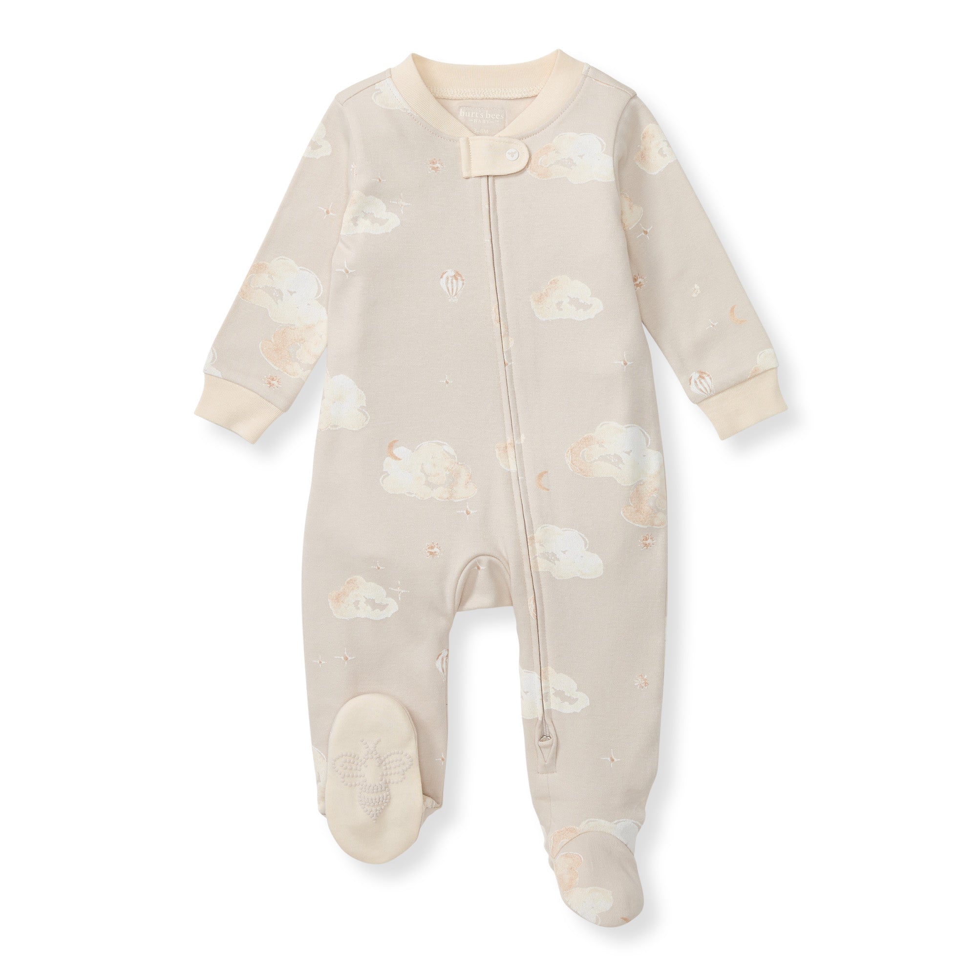 Burts Bees Baby Good Night Sky Organic Cotton Sleep & Play - Limestone