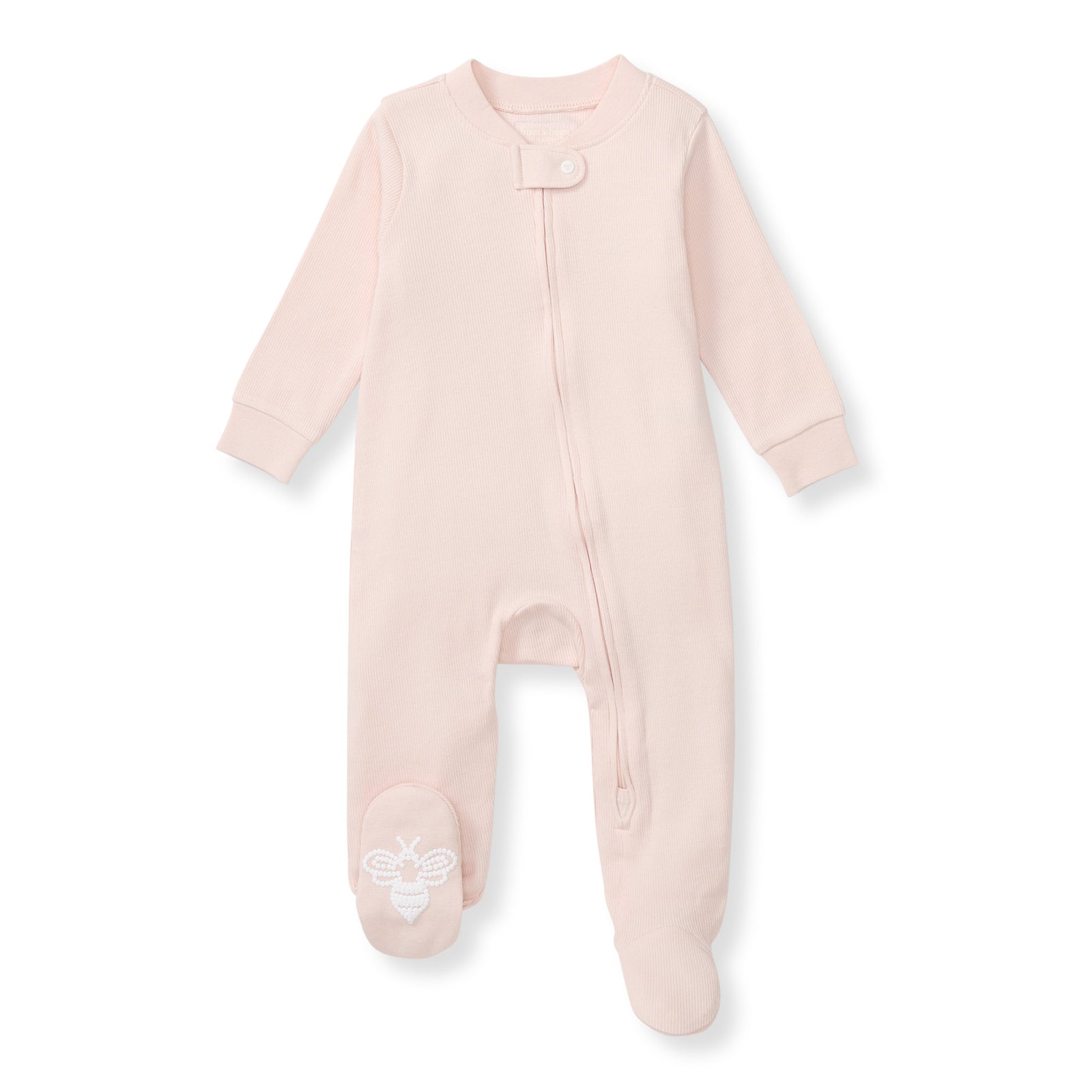 Solid Rib Organic Cotton Sleep & Play - Ranunculus