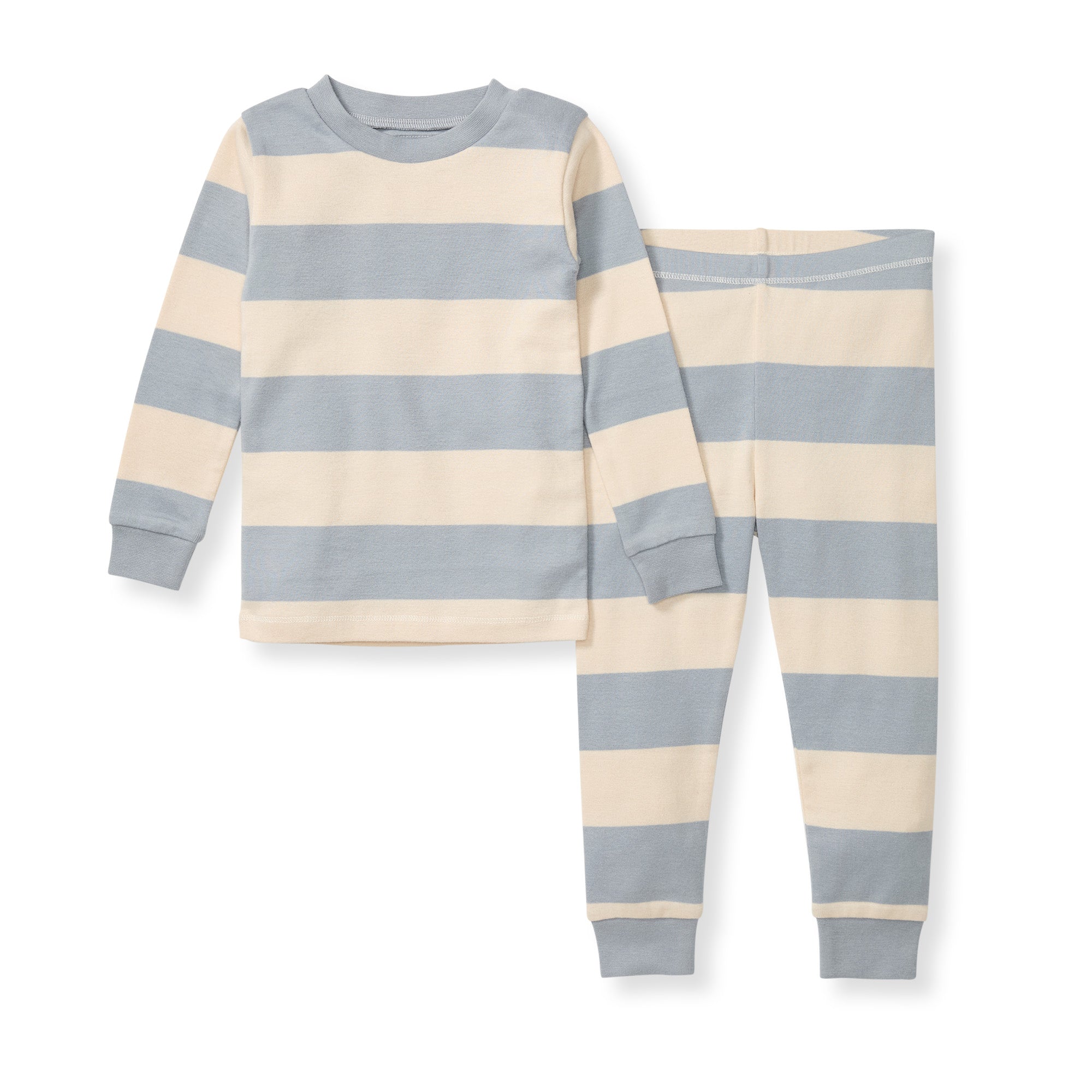 Rugby Stripe Organic Cotton Two-Piece Pajamas