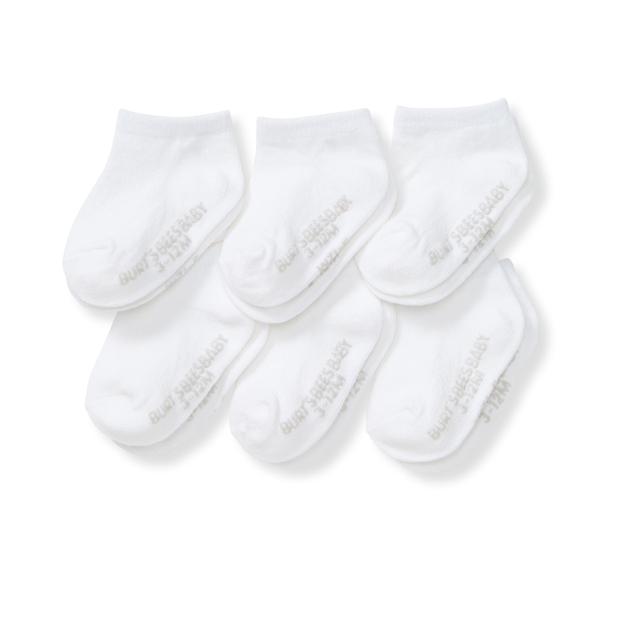 Solid Organic Cotton Baby Ankle Socks 6 Pack – Burt's Bees Baby