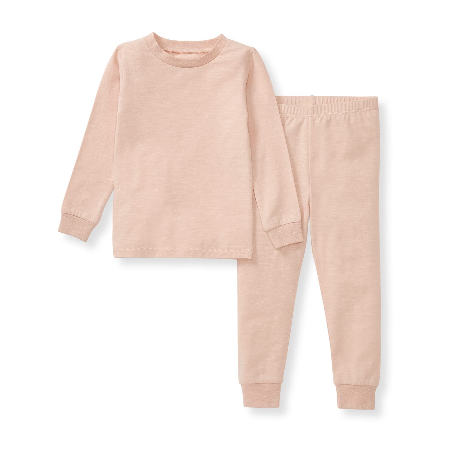 Honeysoft Waffle Thermal Baby Girl Pajamas - Apple Blossom