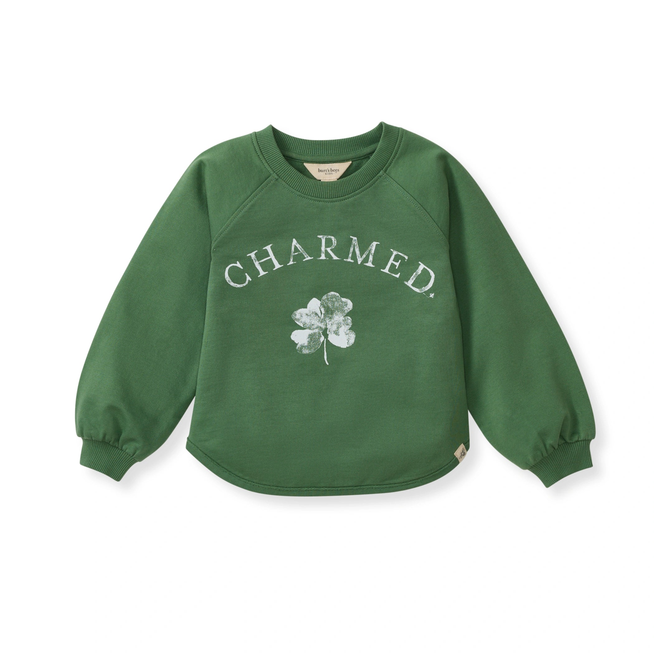 Charmed Organic Green Boy Sweatshirt | St. Patrick's Day