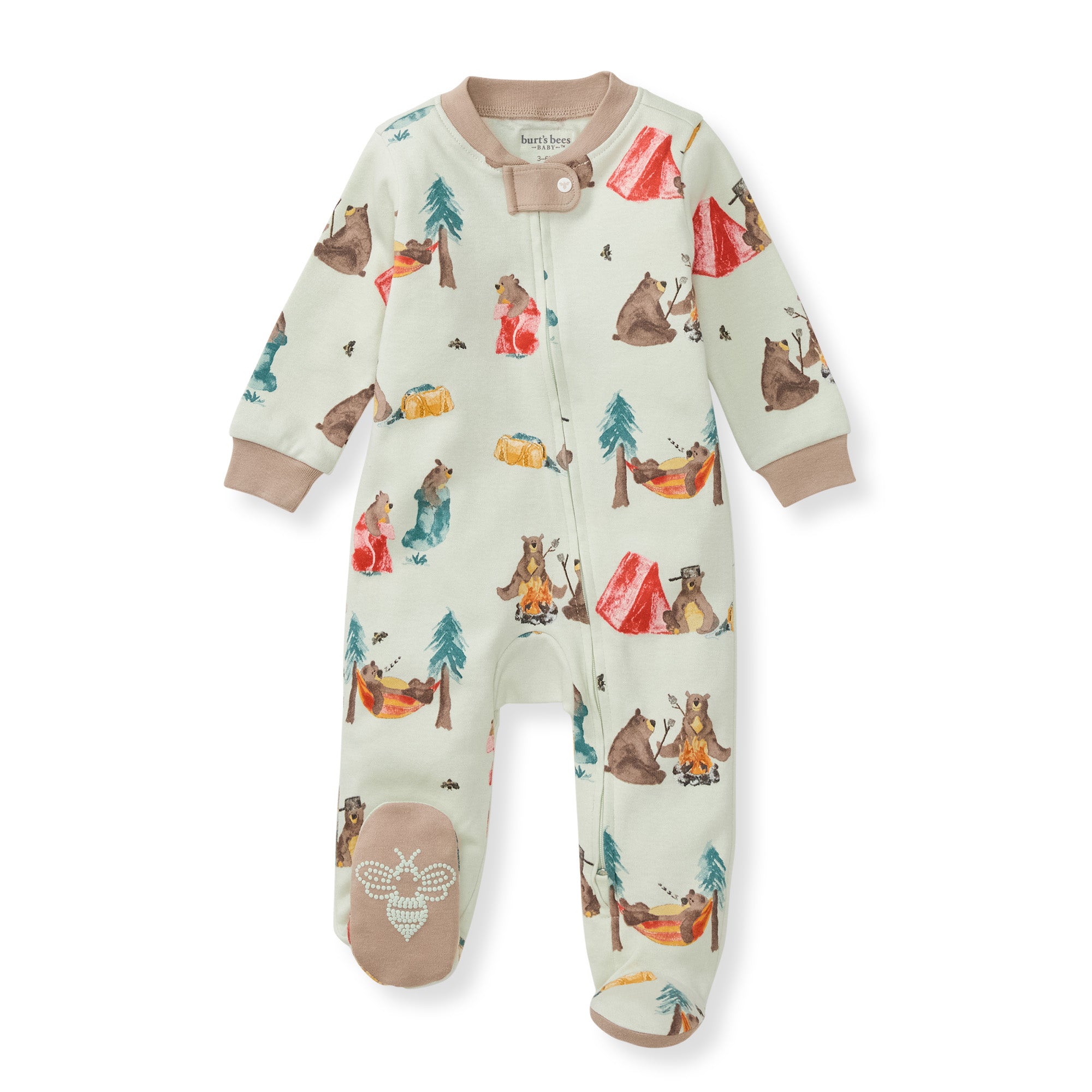 baby clothes burt's bees mitten pajamas