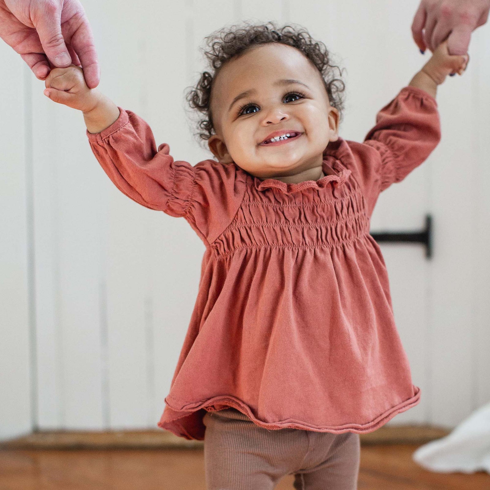 Product Image 1 of Smocked Organic Tunic & Pants Set