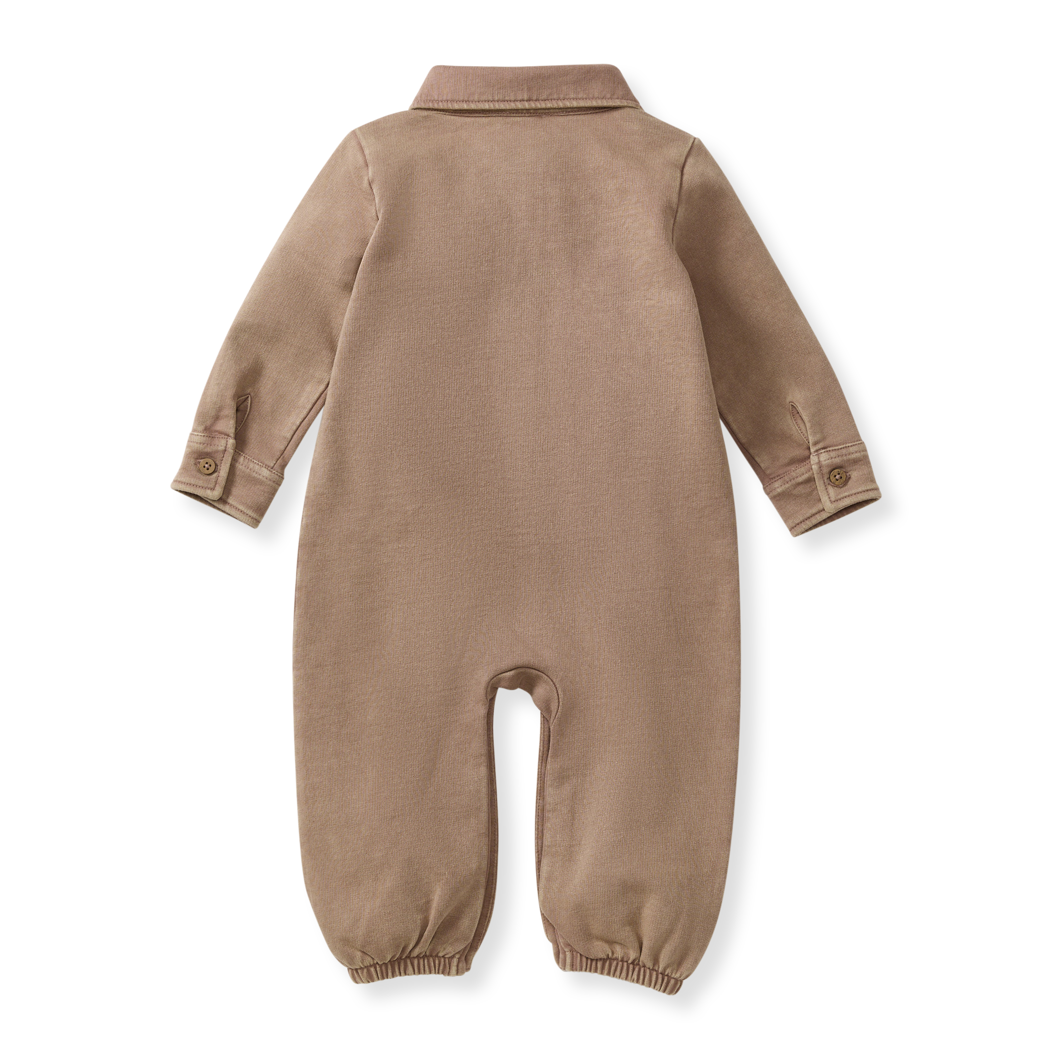 Acid Wash Organic Baby Boy Jumpsuit - Ginger Loaf