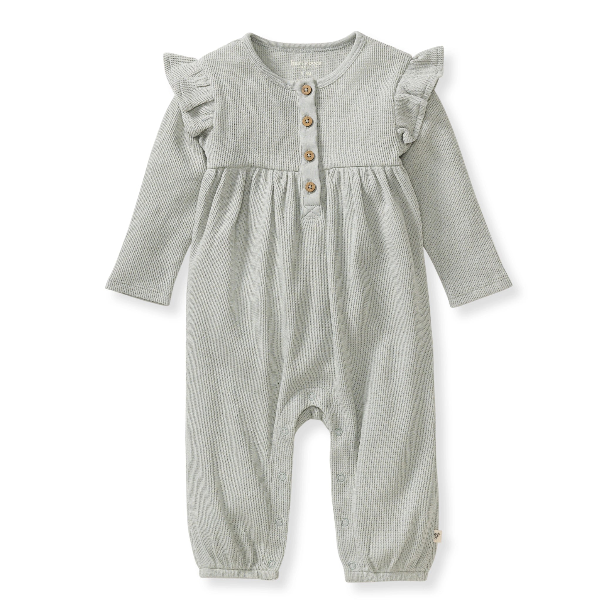 Organic Thermal Baby Girl Jumpsuit – Burt's Bees Baby