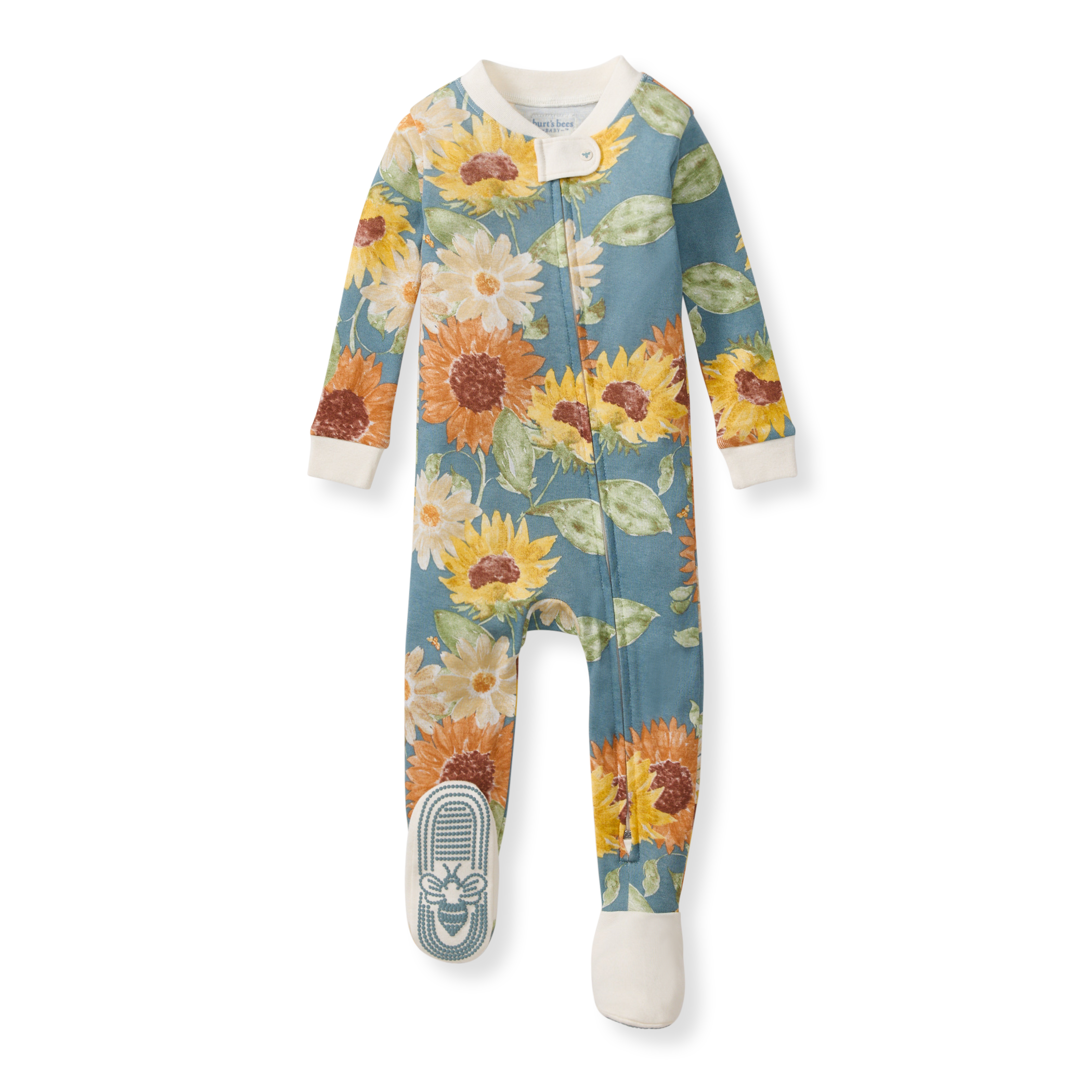 Sunflowers Organic Cotton Sleeper – Burt's Bees Baby