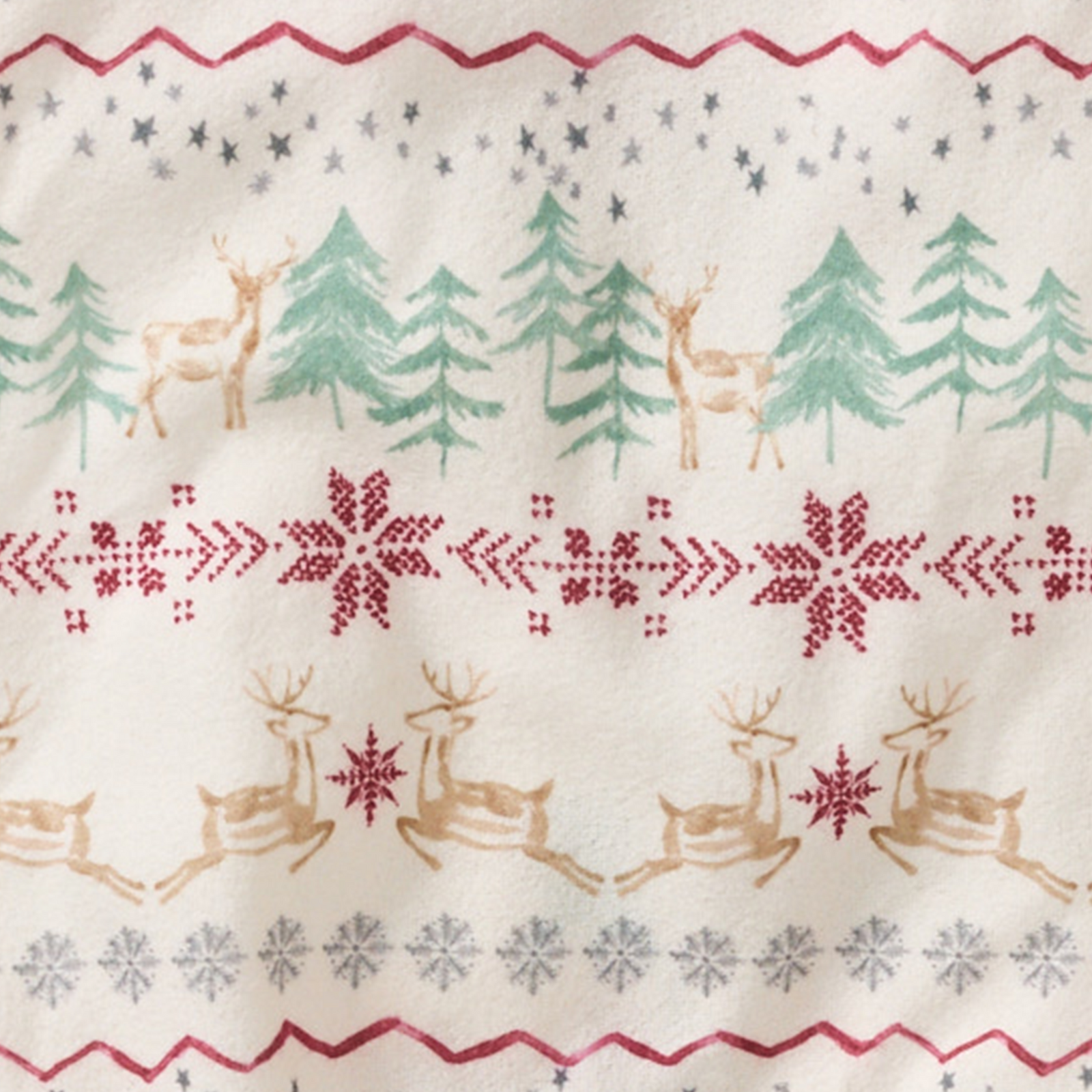 Magical Forest Fair Isle Flannel Swatch