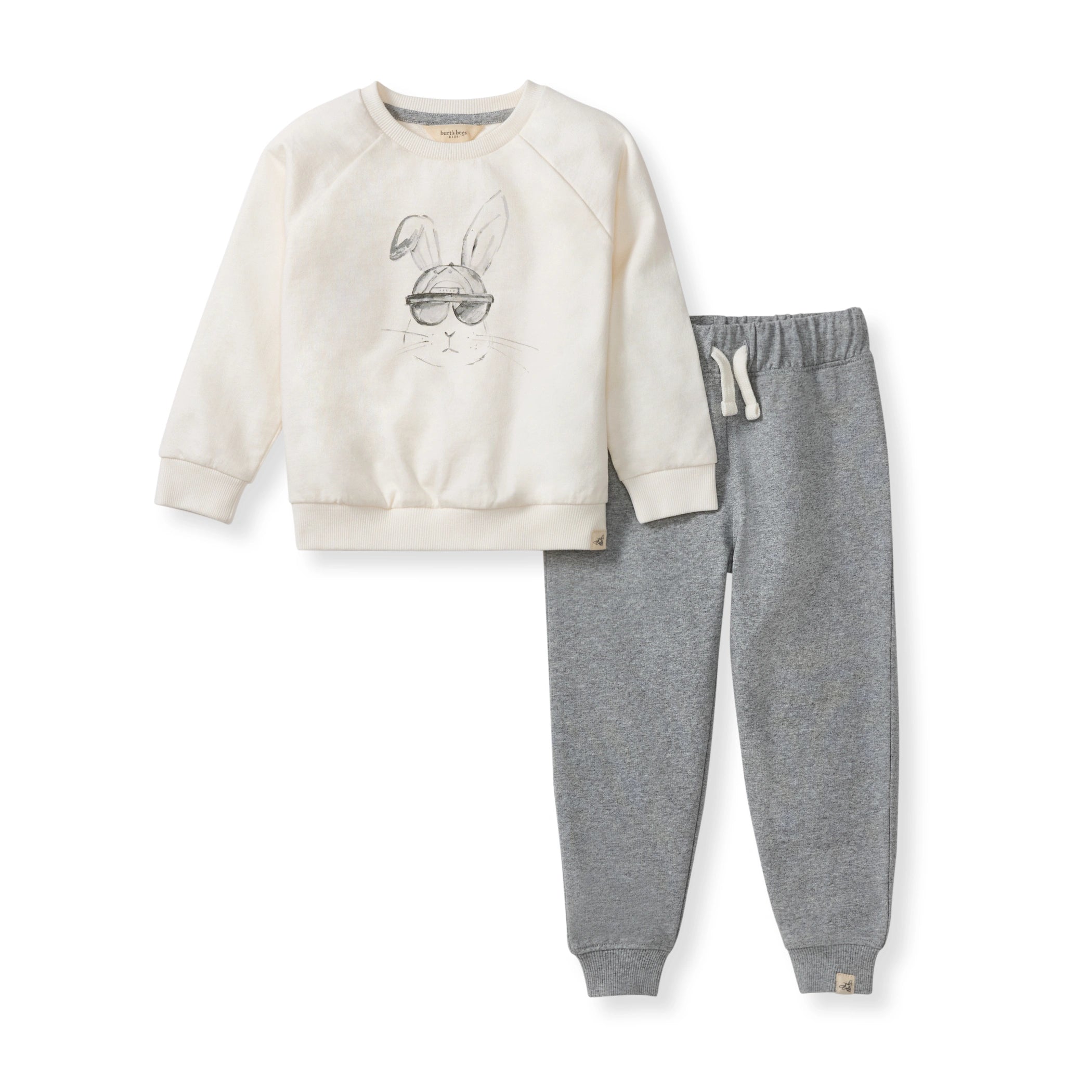 baby jogger suit Hip Hop Bunny Sweatshirt & Pants Set NB