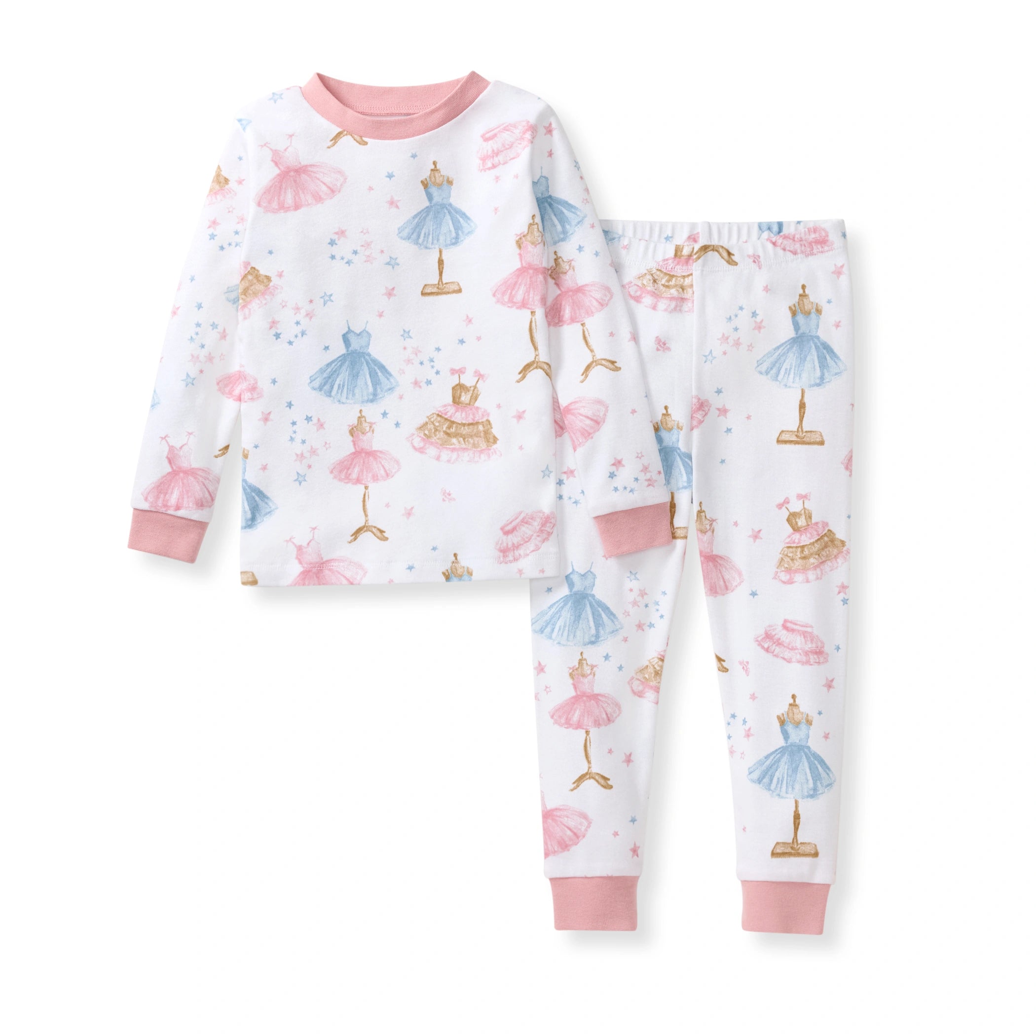 Let's Play Dress Up Organic Cotton Two-Piece Pajamas in size 12M from Burts Bees Baby
