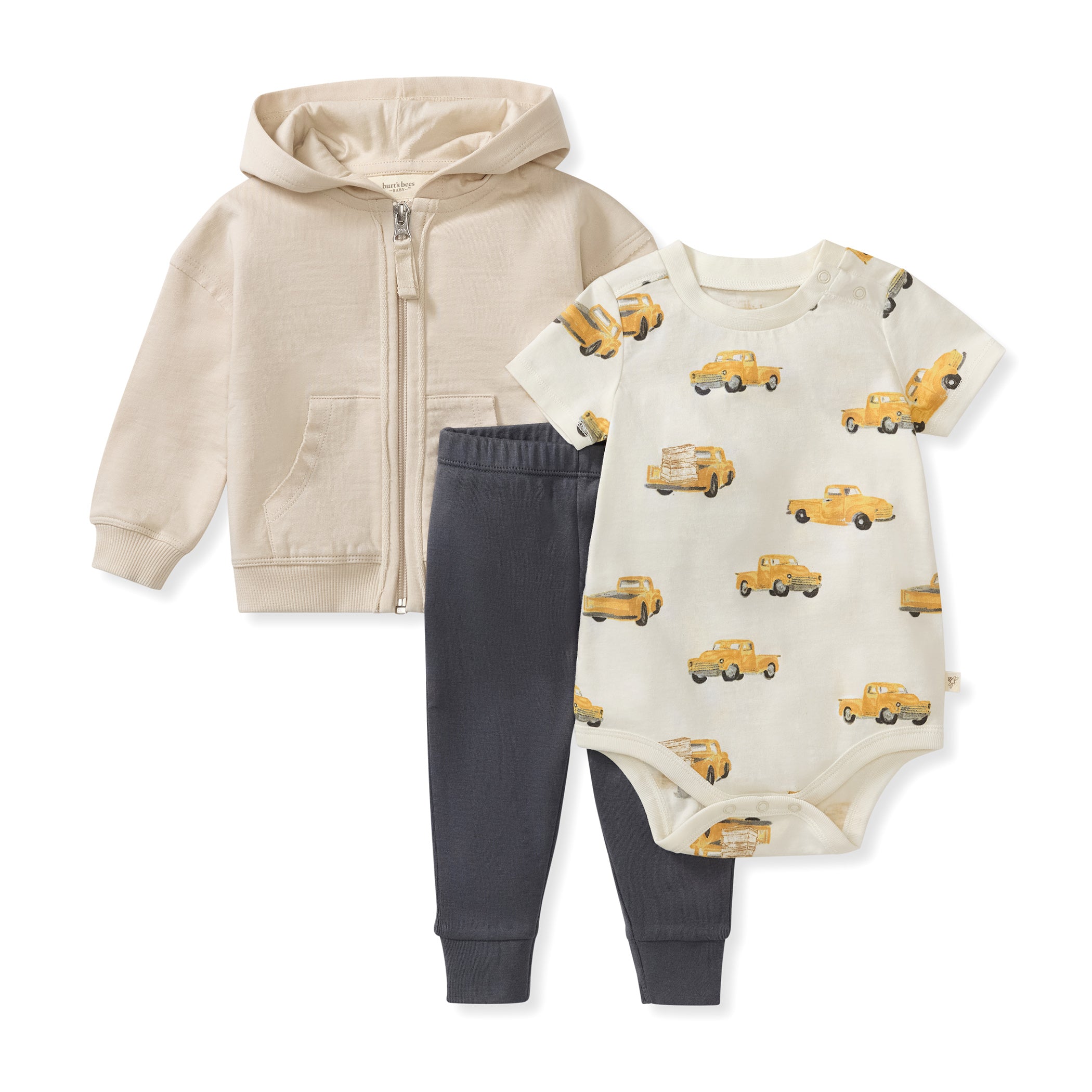 Burt's Truck Jacket, Bodysuit & Pant 3 Piece Set, image 6