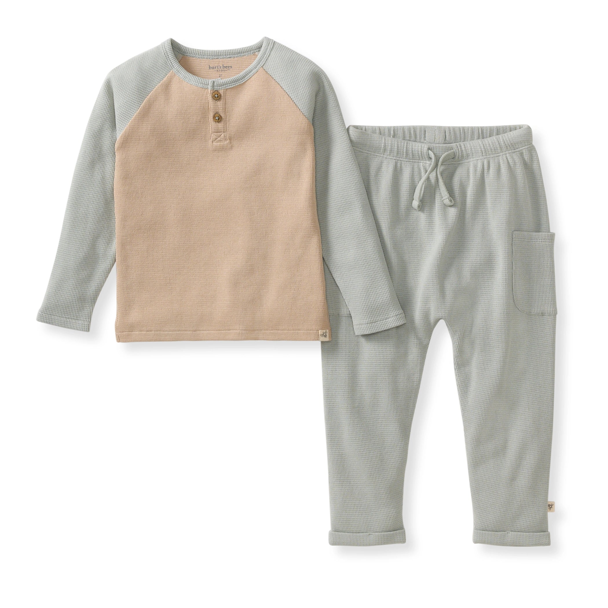 トップス Baby pants set up Organic Thermal Boy Tee & Pants Set – Burt's Bees Baby