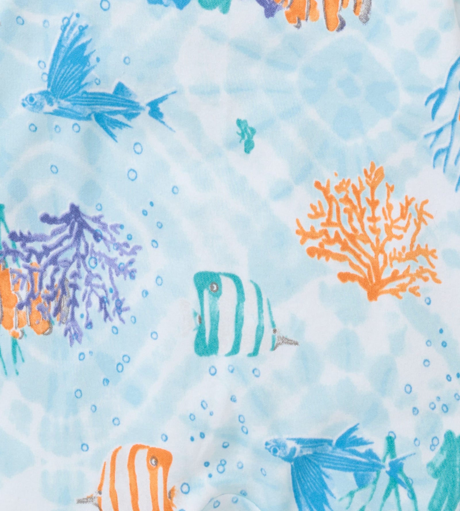 Under The Sea Organic Cotton Baby Pajamas Swatch