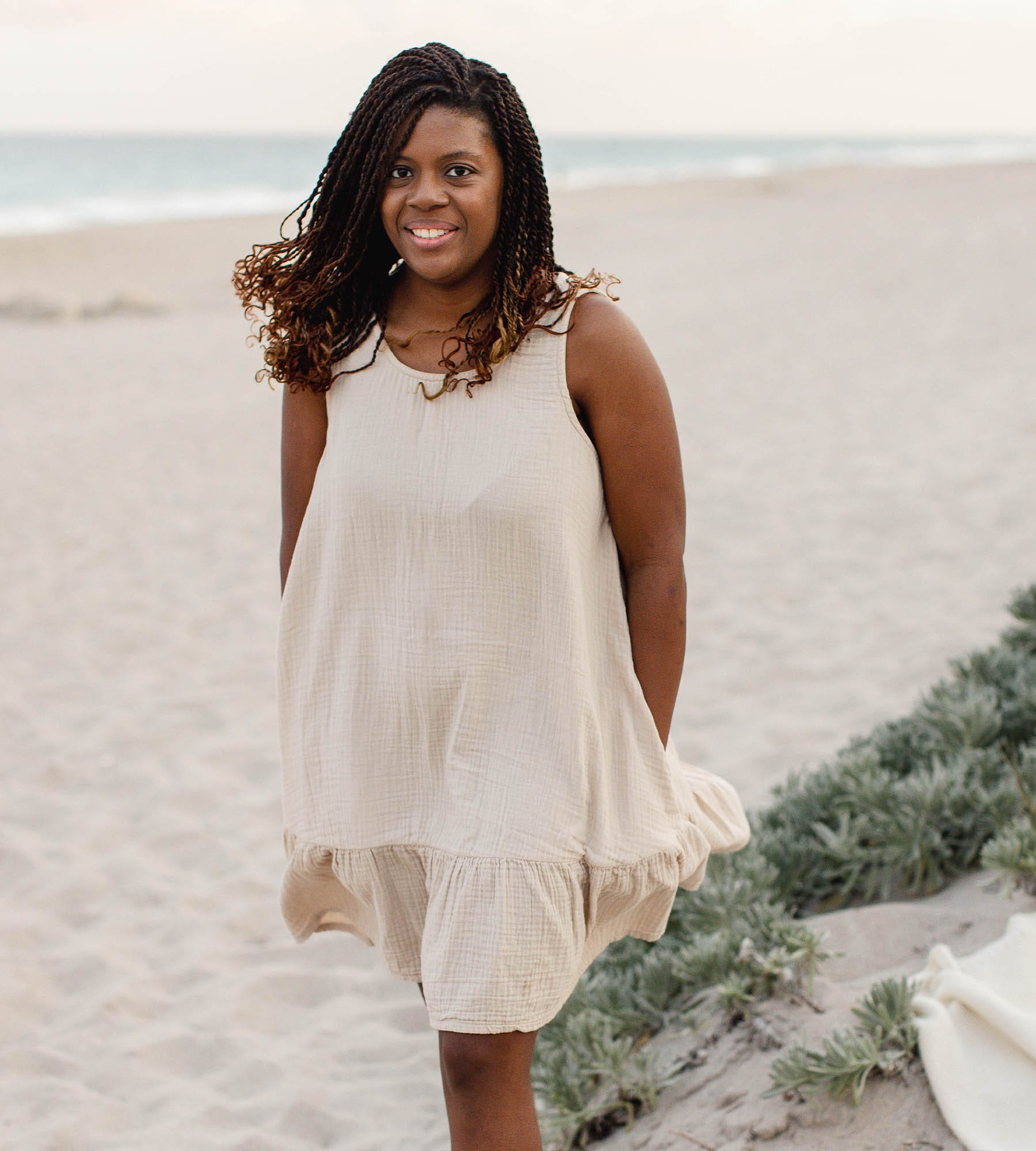 Mommy & Me Matching Crinkle Muslin Girl Dress