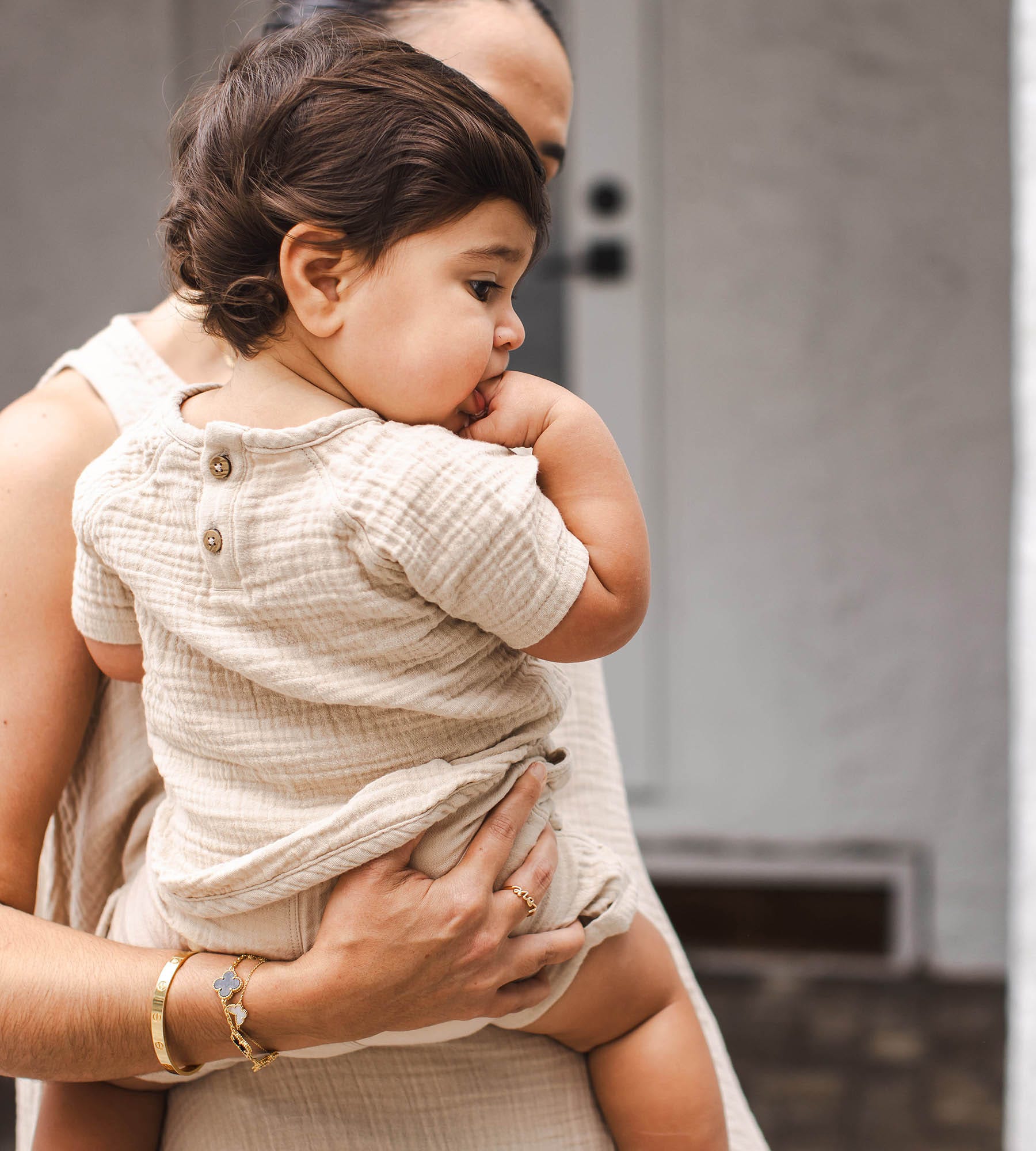Mommy & Me Matching Crinkle Muslin Girl Dress