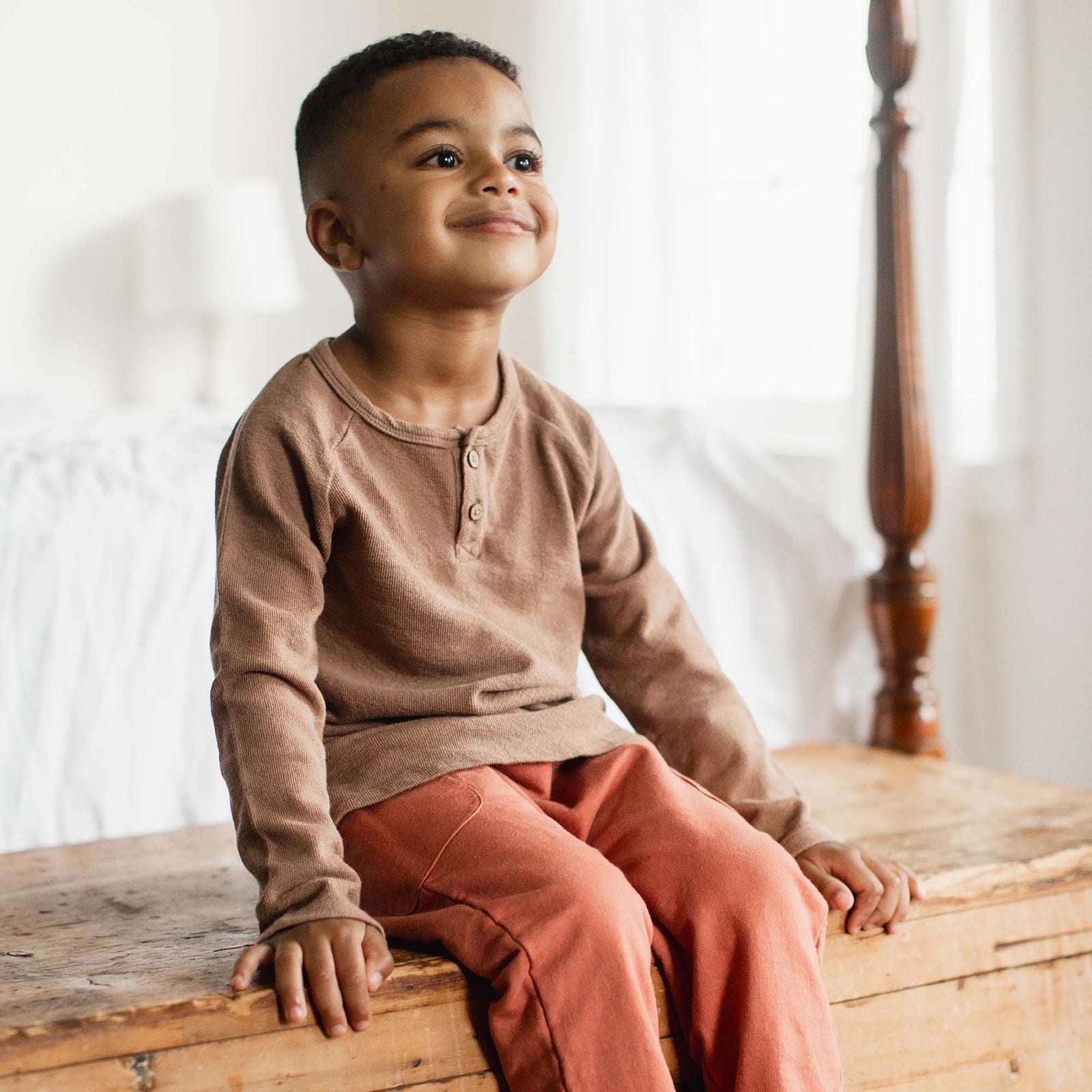 Product Image 1 of Textured Knit Boy Tee & Pants Set