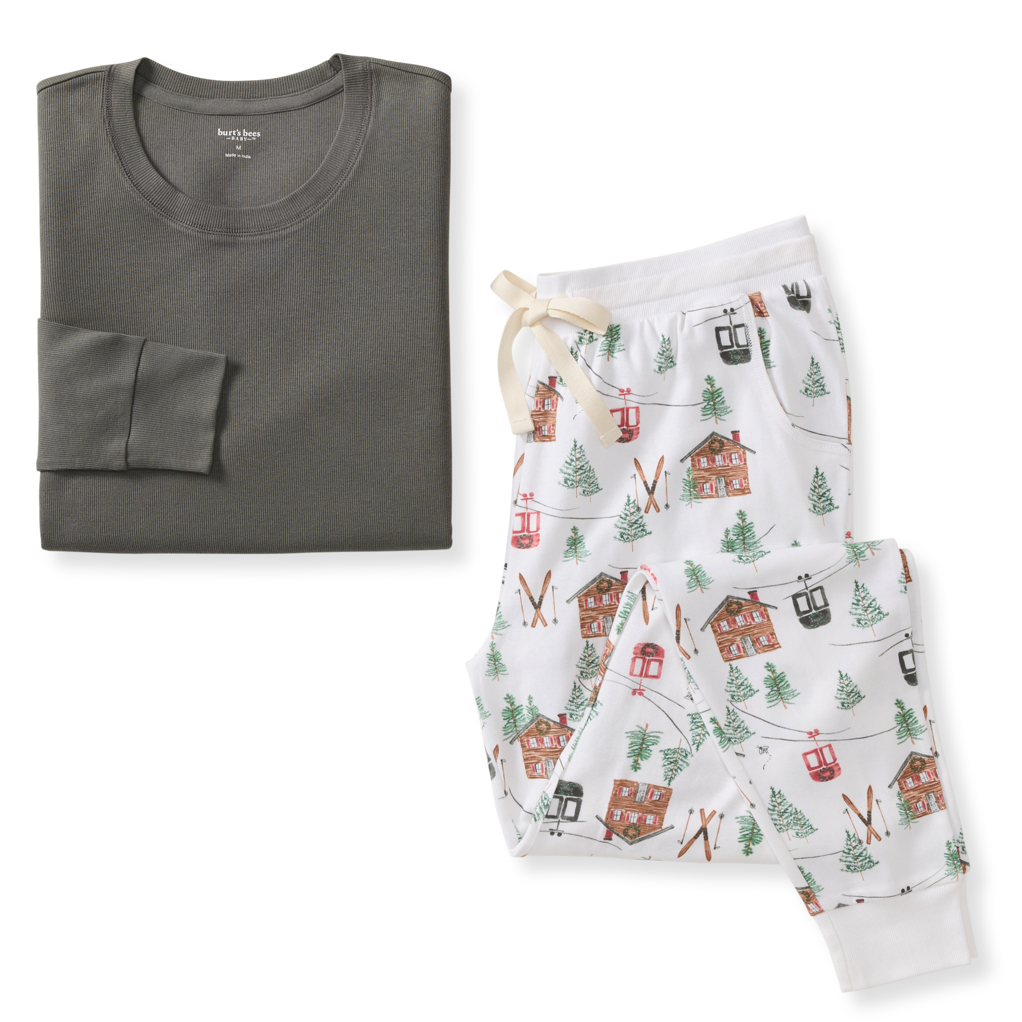 Ski The Alps Matching Family Women's Pajamas – Burt's Bees Baby