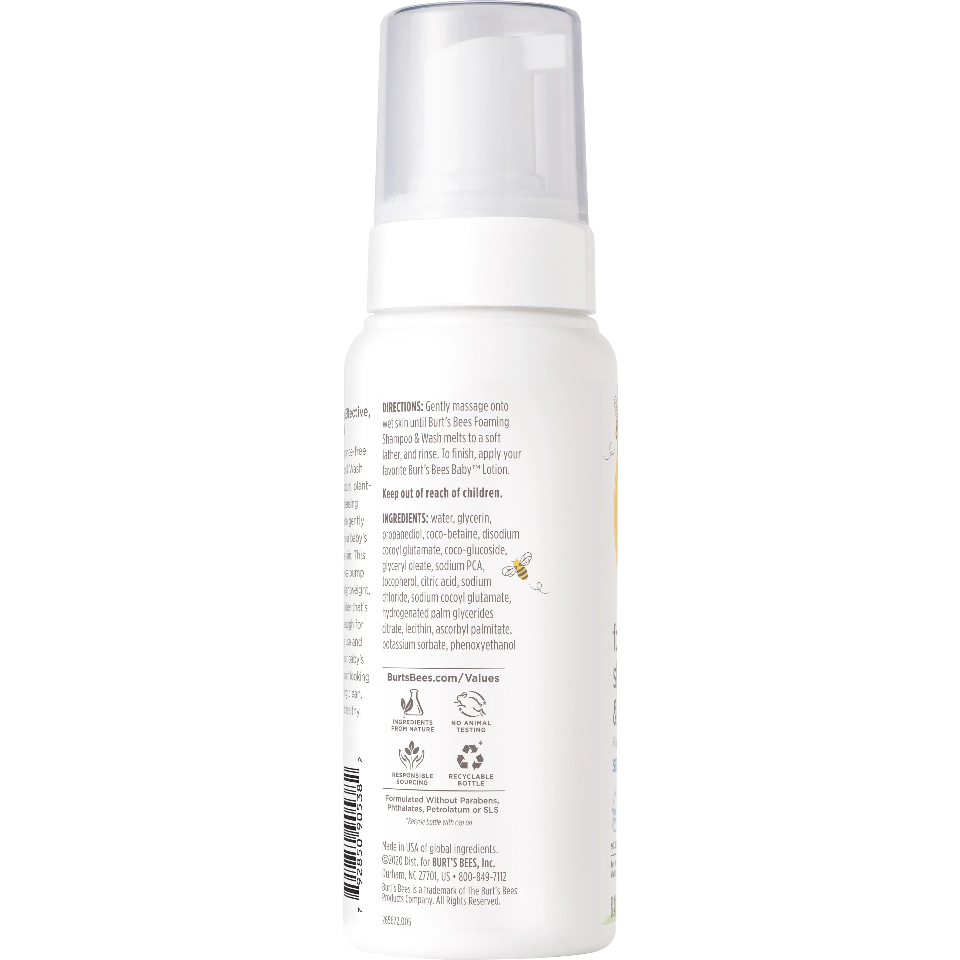 Burt's Bees Baby Shampoo & Wash - Foaming