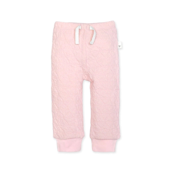 Organic Cotton Matelassé Baby Pants - Blossom