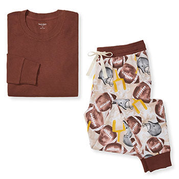Football Season Organic Matching Pajamas