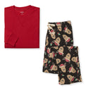 Jolly Reindeer Matching Organic Cotton Pajamas - Mens XL