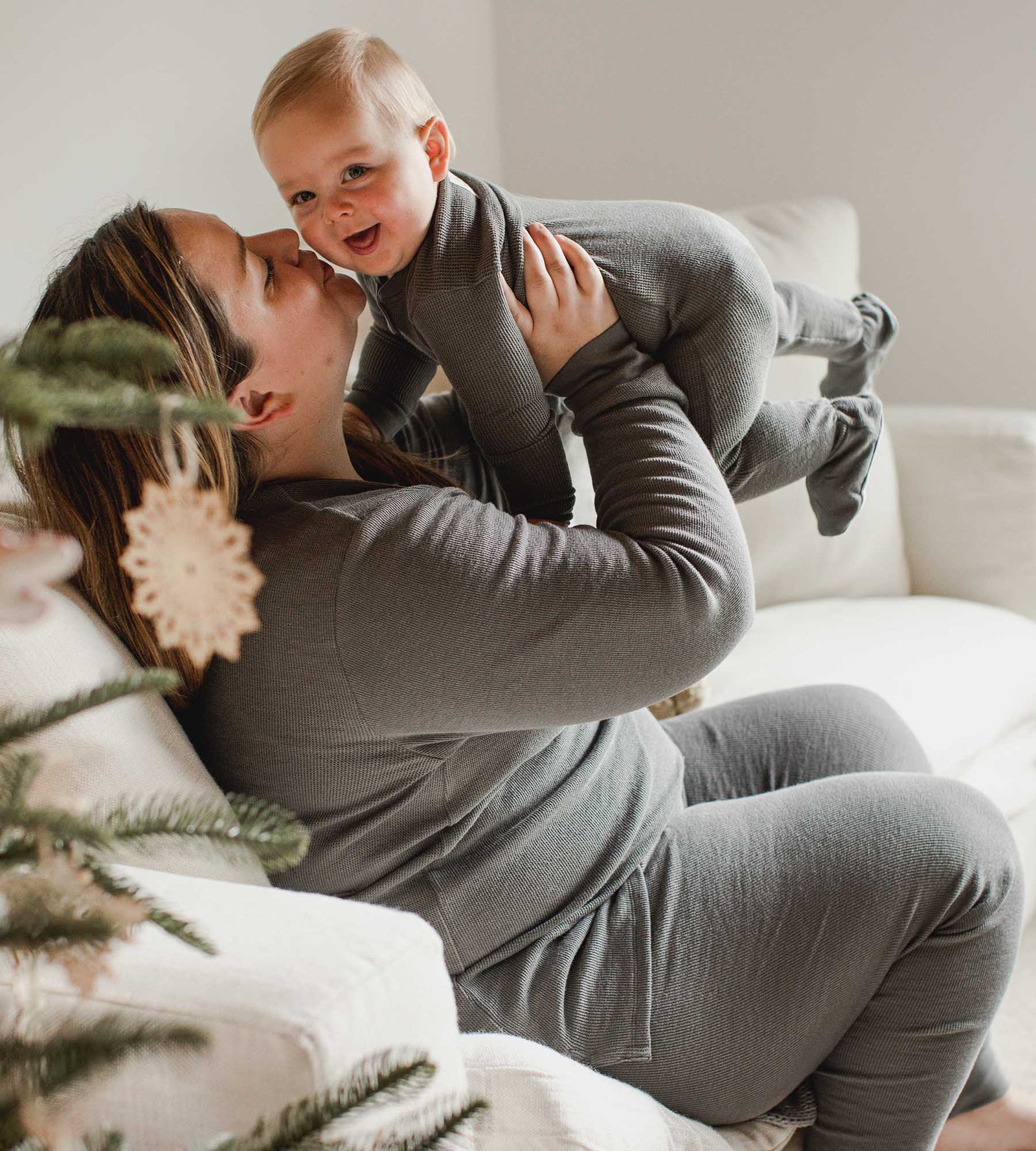 Honeysoft™ Mommy & Me Matching Waffle Thermal Pajamas