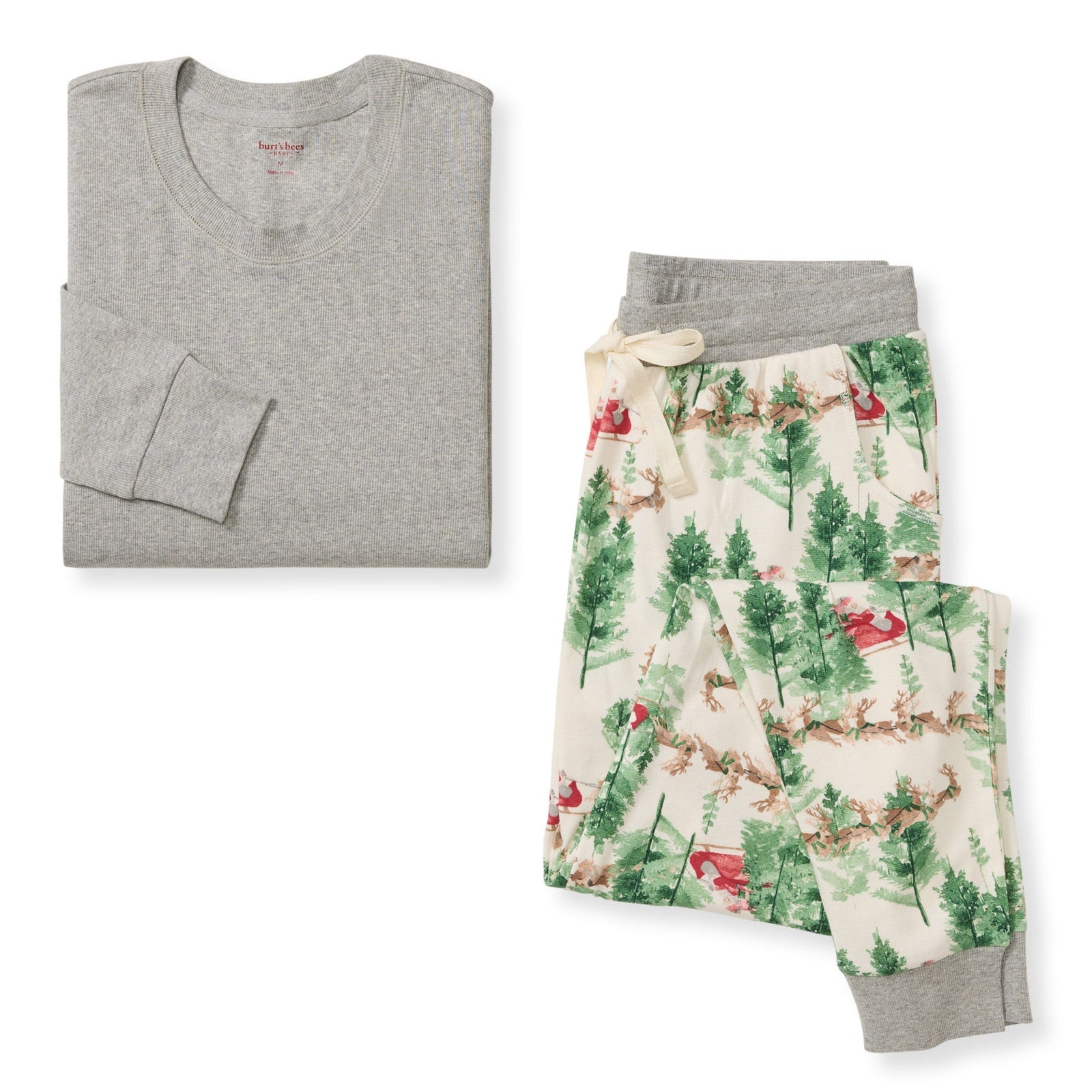 Present Delivery Matching Organic Cotton Pajamas - Womens L