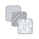 Hello Moon Organic Cotton Knit Terry Washcloths 3 Pack - Quarry