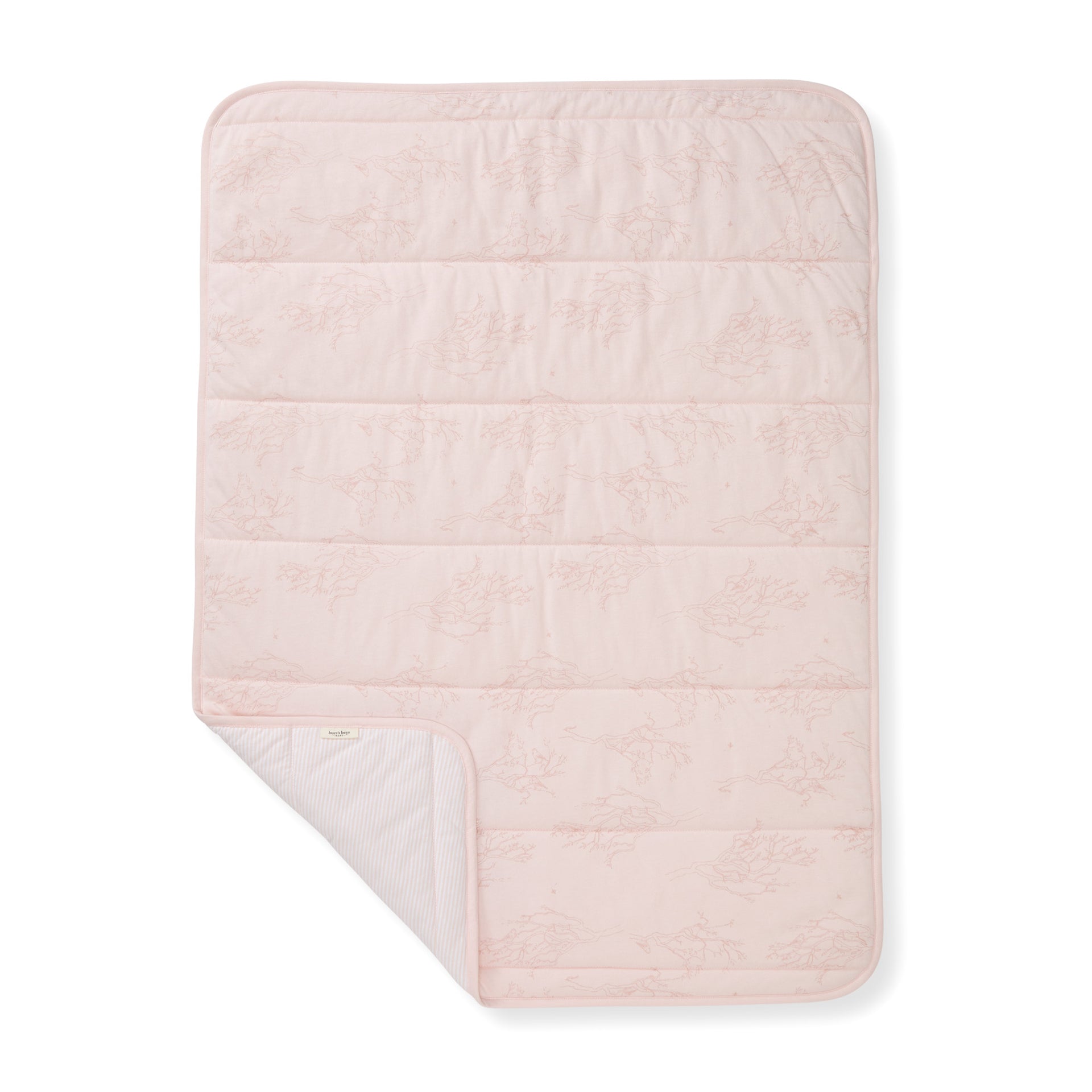 Swaying Branches Organic Cotton Reversible Blanket Ranunculus