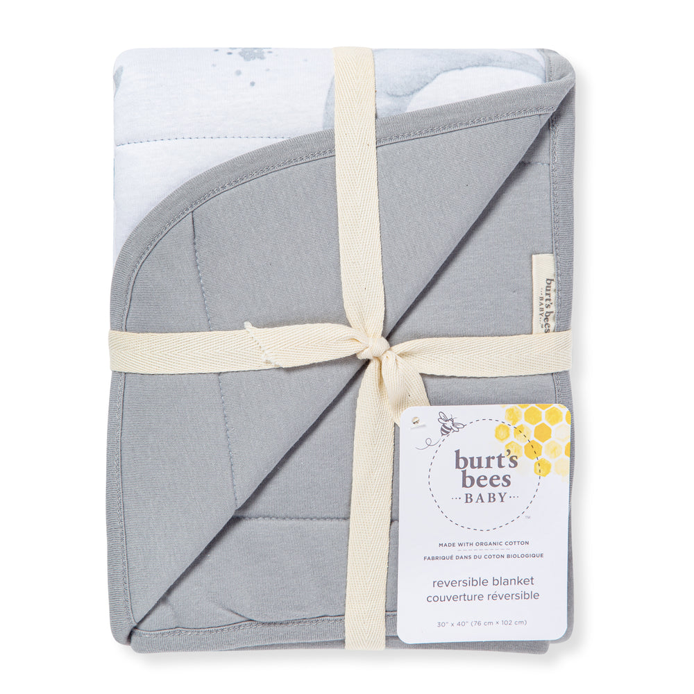 Hello Moon Organic Cotton Reversible Baby Blanket