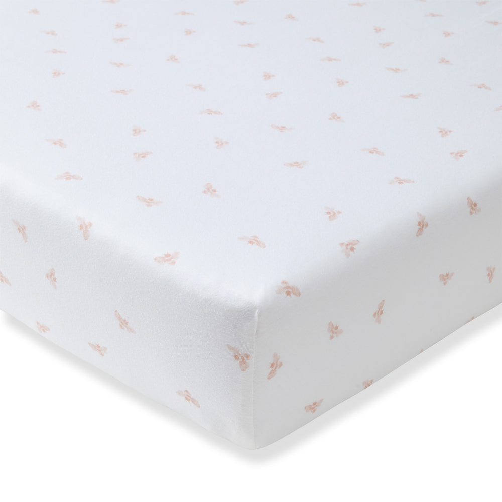 Golden Bee Organic Cotton BEESNUG® Fitted Crib Sheet - Ranunculus
