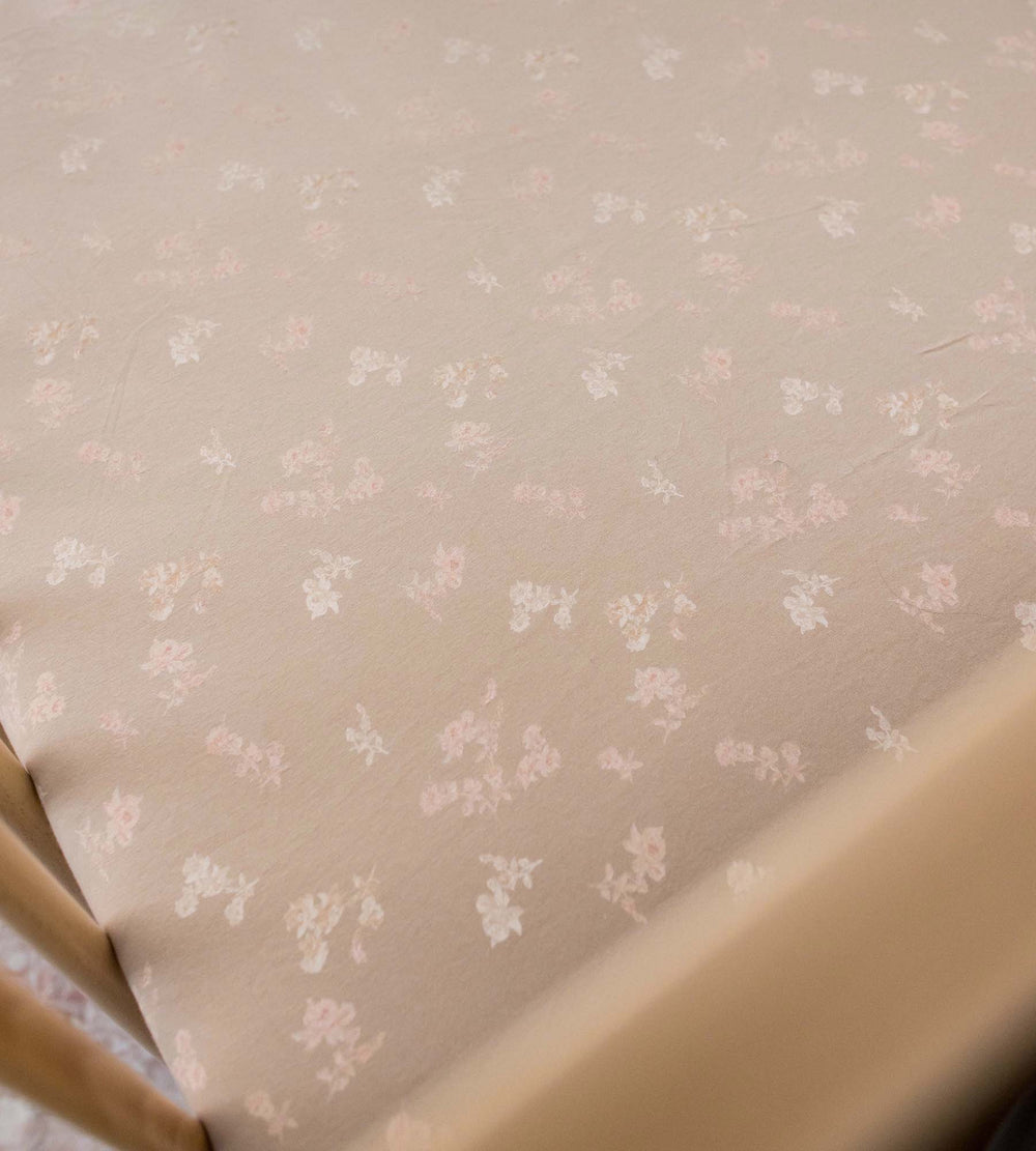 Whimsical Floral Organic Cotton BEESNUG® Fitted Crib Sheet