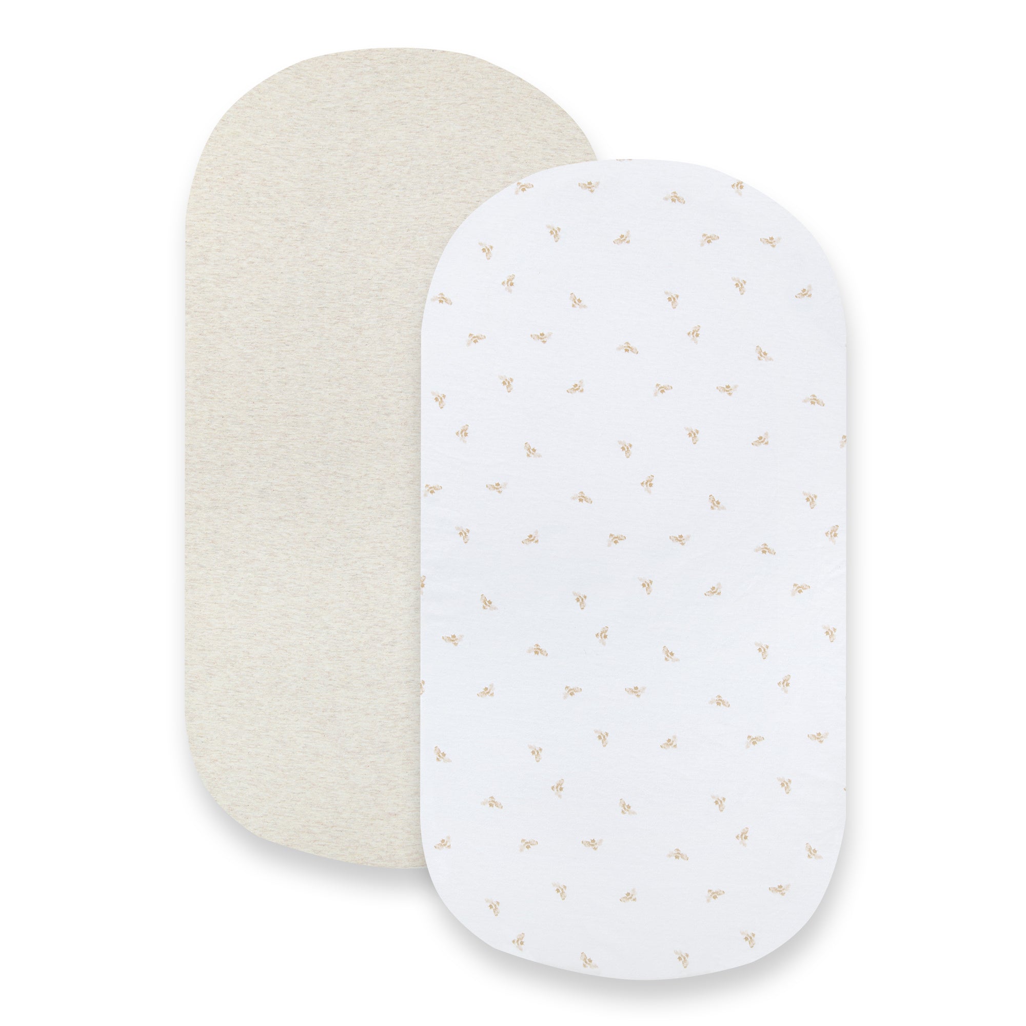 Golden Bee Organic Cotton BEESNUG® Fitted Bassinet Sheet 2 Pack