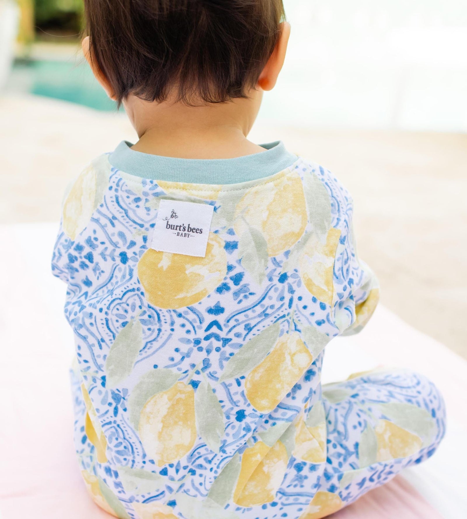 Lemon Tiles Organic Cotton Baby Pajamas Product Image 2