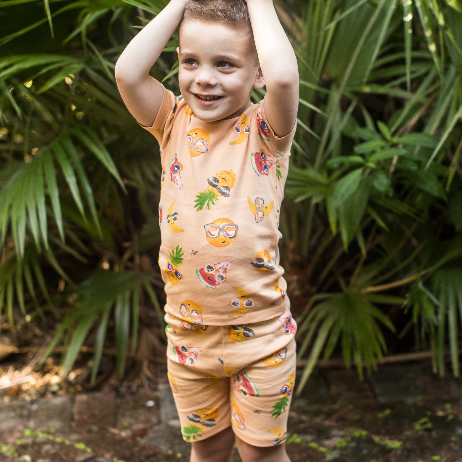 Product Image 1 of Fruity Shades Organic Cotton Two-Piece Pajamas