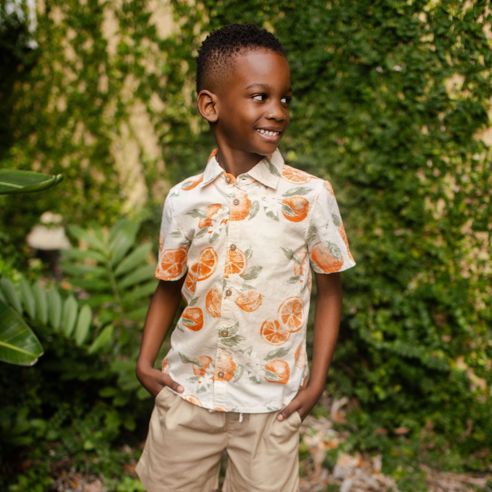 Product Image 2 of Dubrovnik Oranges Matching Kids Button Down Shirt