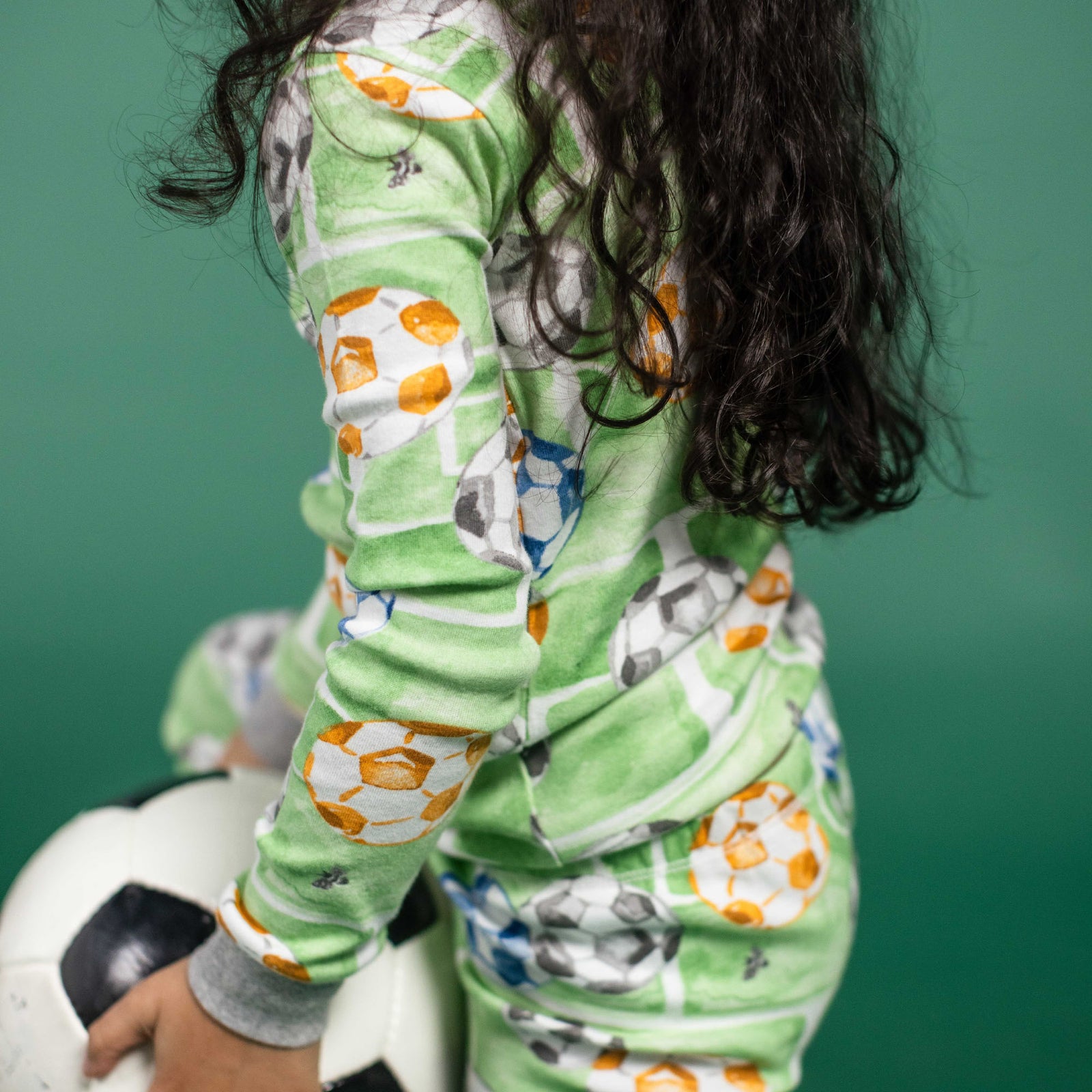 Product Image 1 of Soccer Field Organic Cotton Two-Piece Pajamas