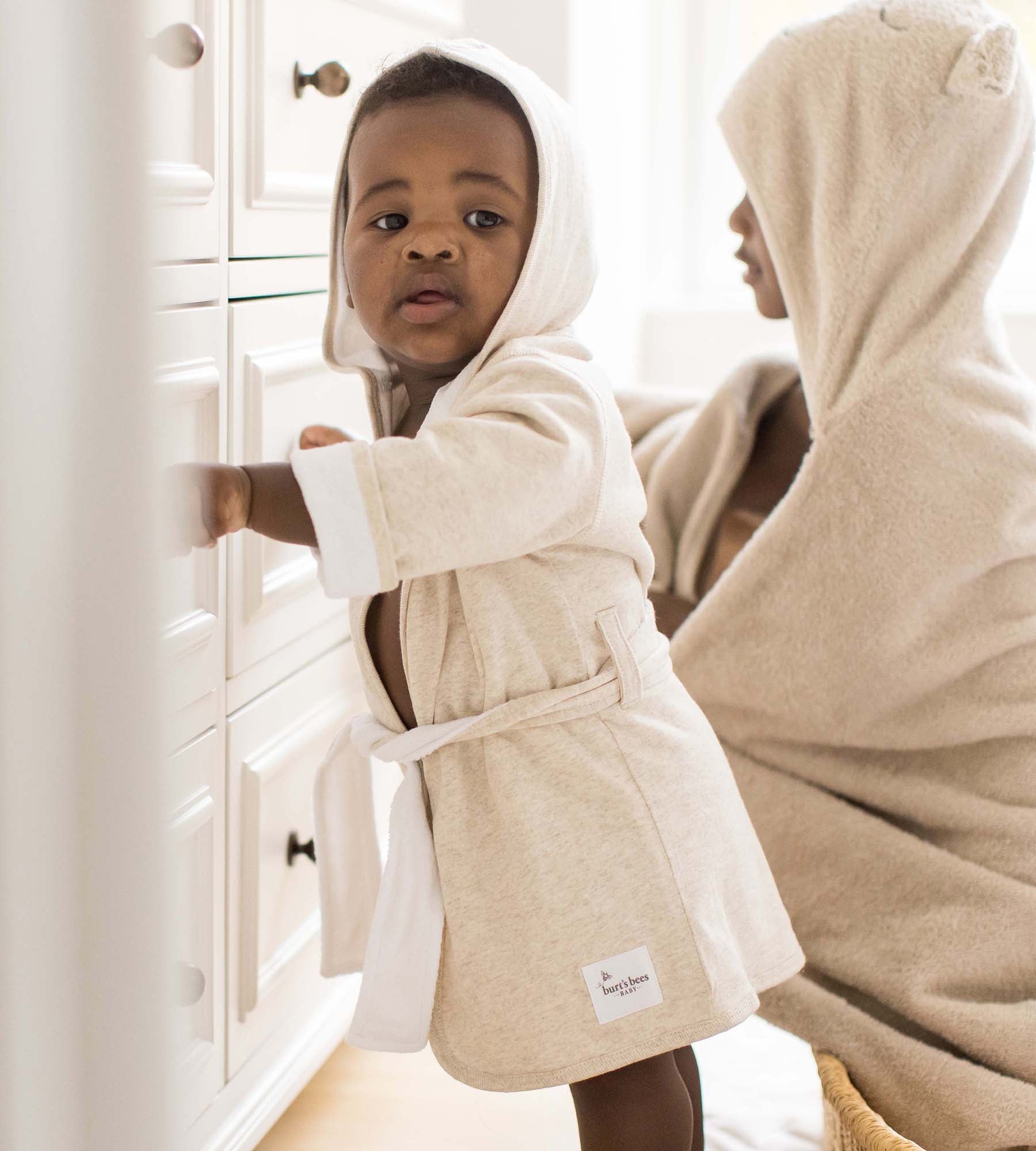 Organic Cotton Toddler Hooded Bear Towel – Burt's Bees Baby