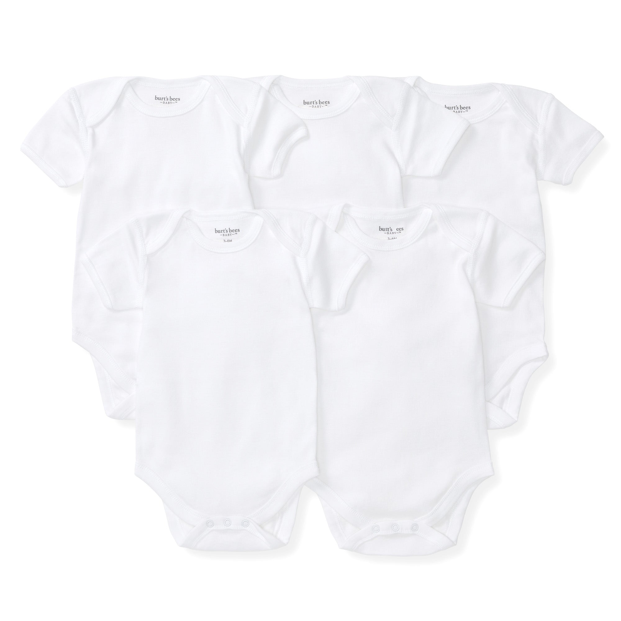 Bee Essentials Organic Short Sleeve Baby Bodysuit Pack PM